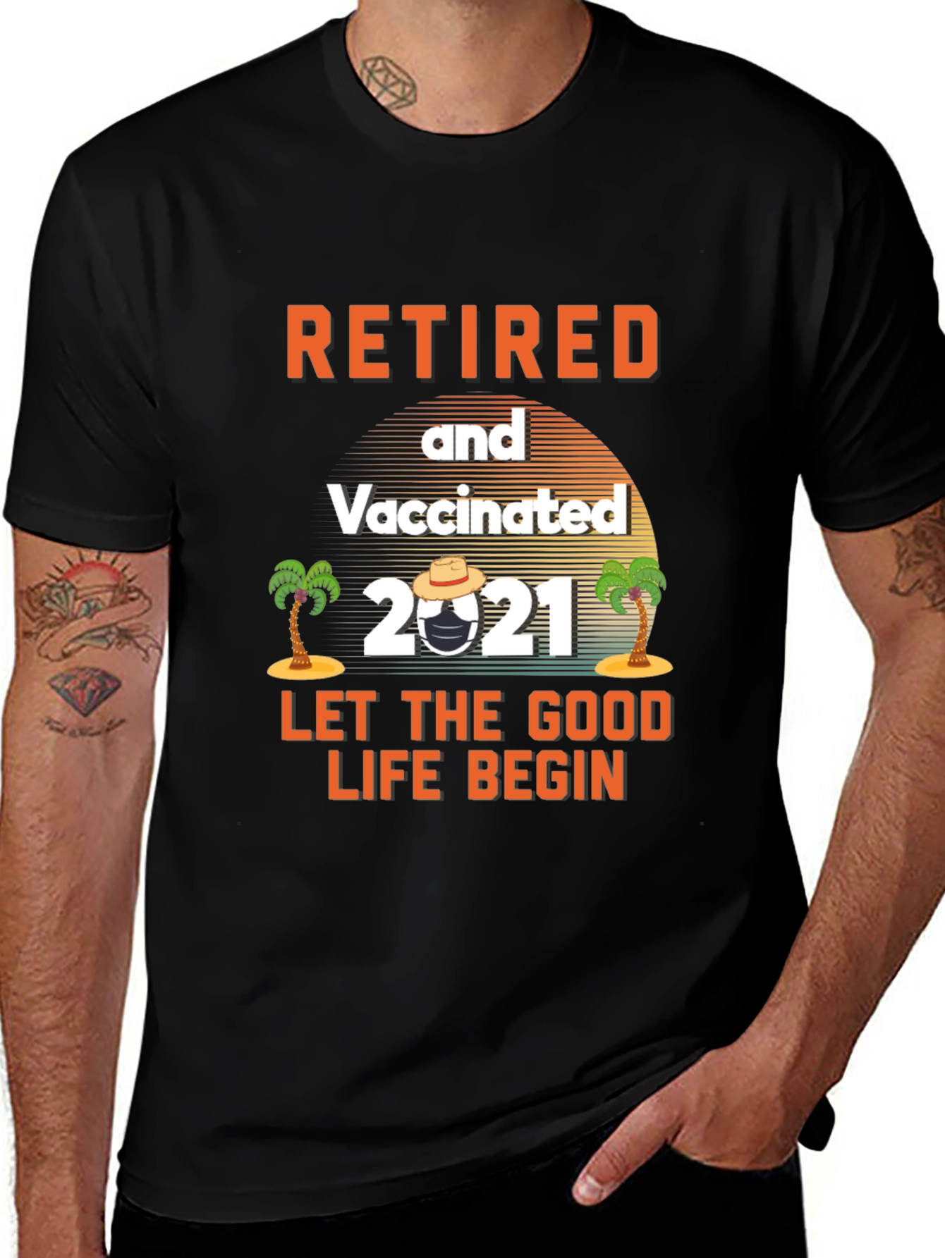 Retired & Vaccinated 2021 Graphic Tee