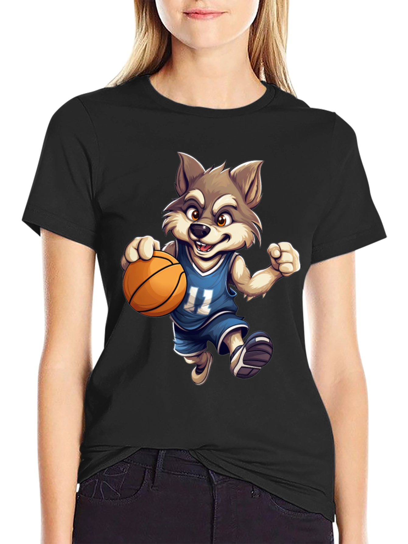 Wolf Basketball T-Shirt