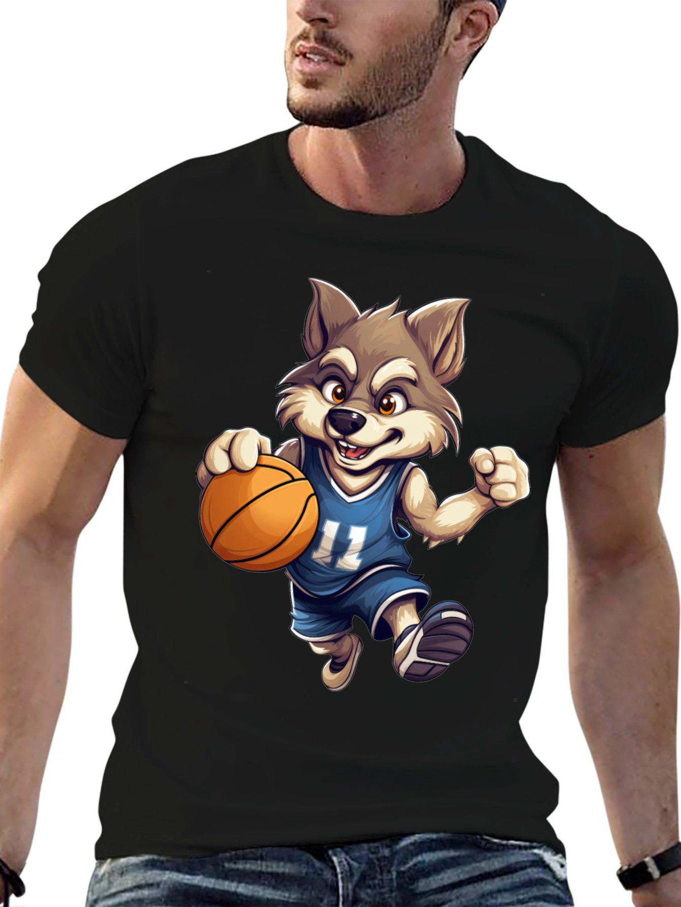 Wolf Basketball T-Shirt