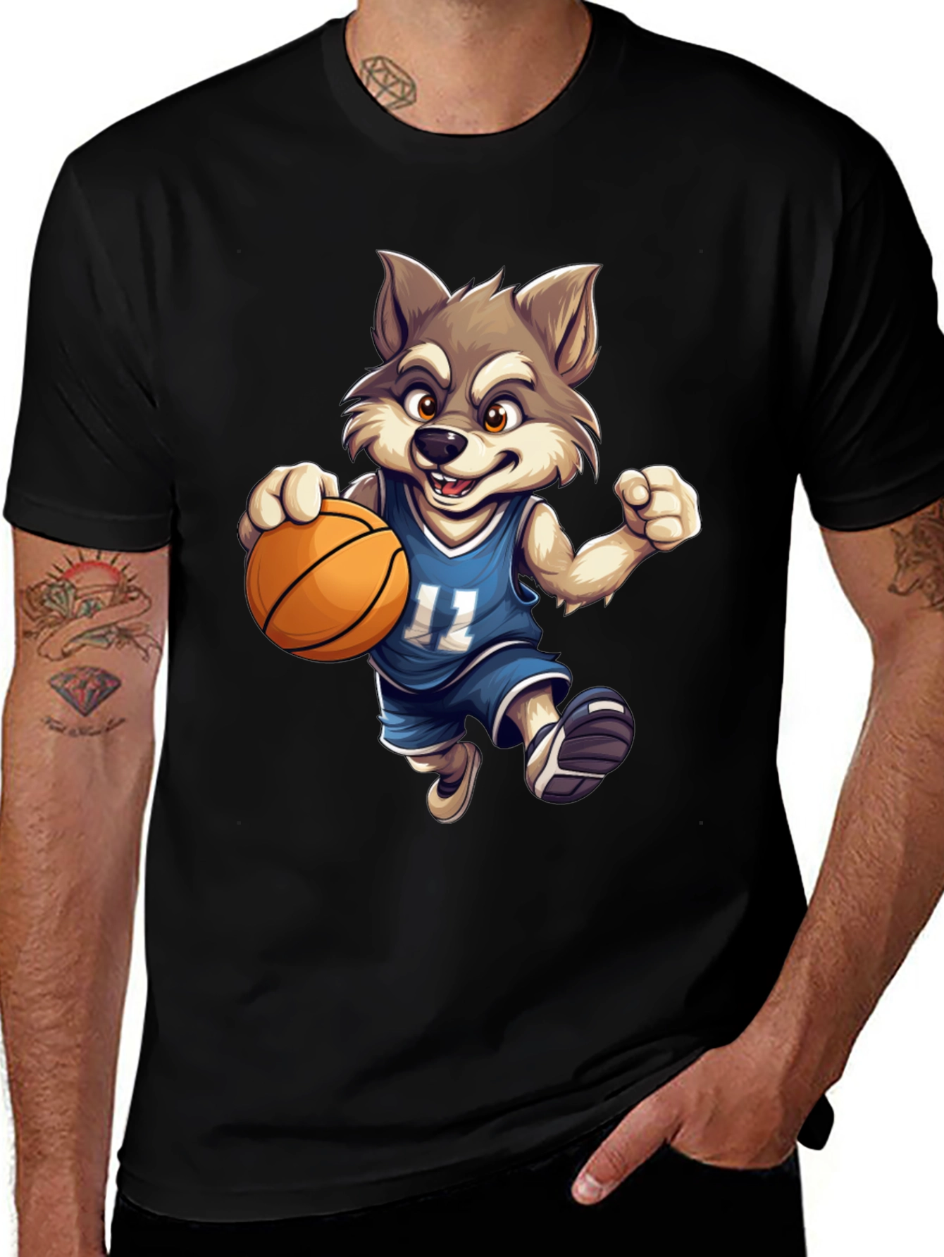 Wolf Basketball T-Shirt