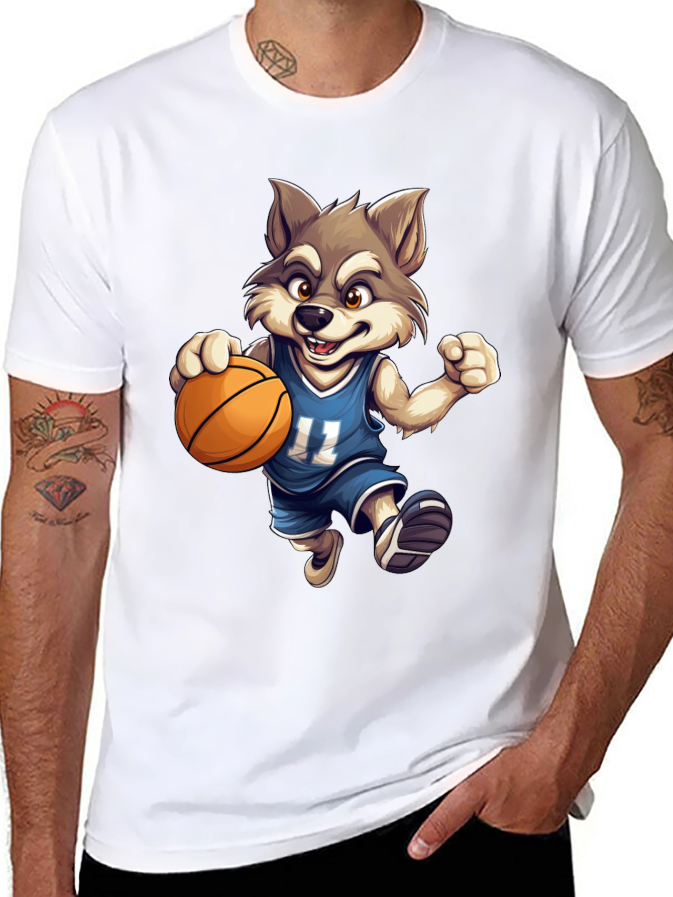 Wolf Basketball T-Shirt