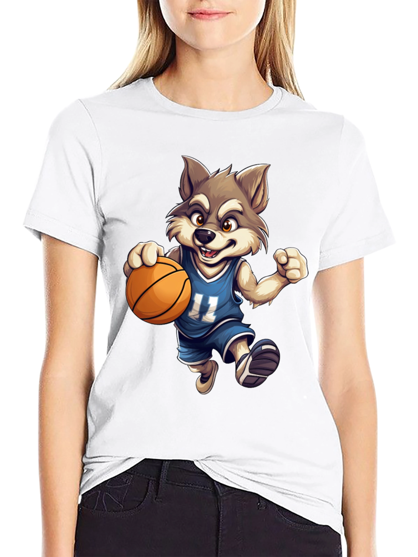 Wolf Basketball T-Shirt