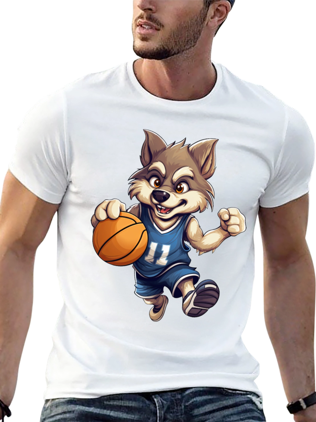 Wolf Basketball T-Shirt