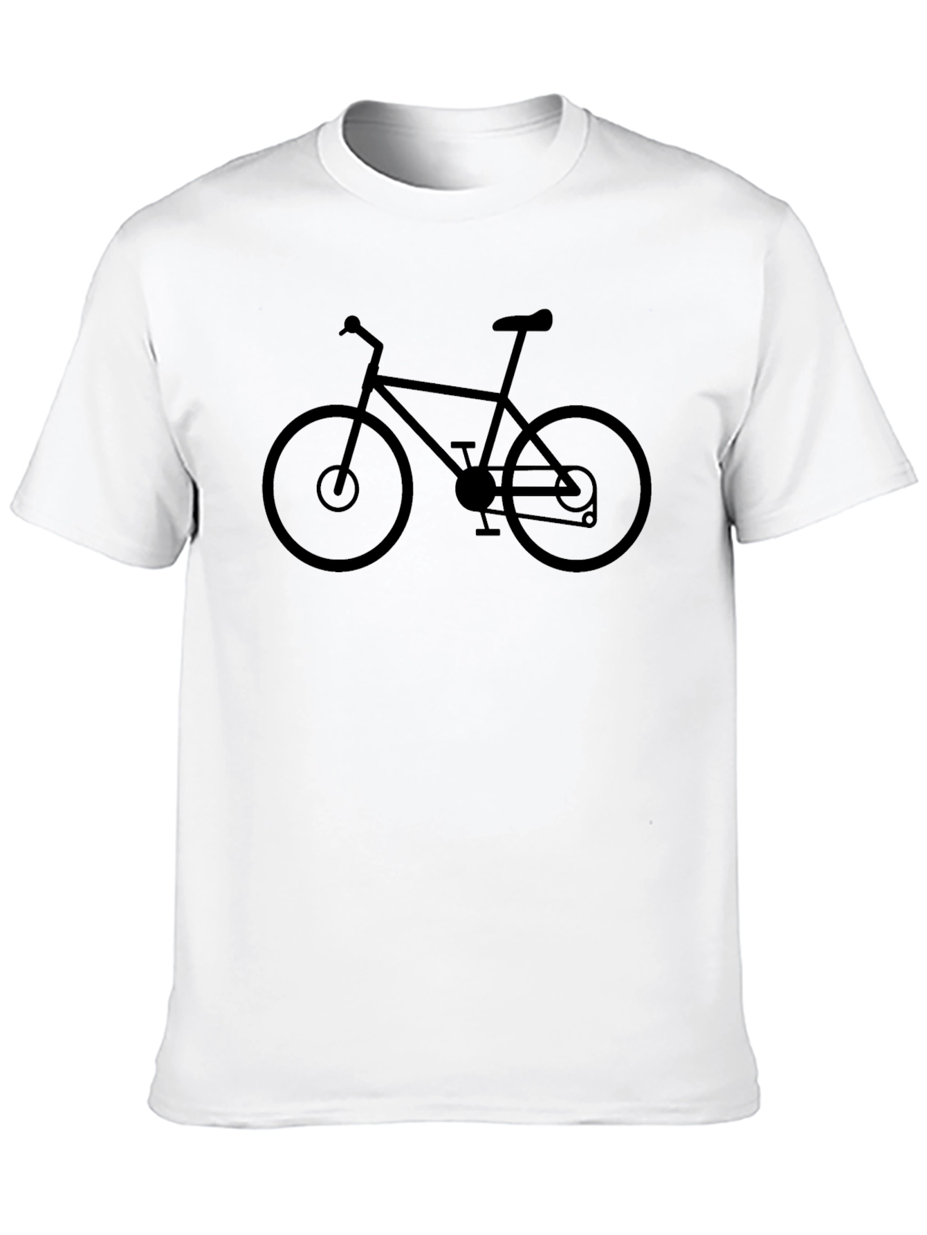 Mens Black Bicycle Graphic T-Shirt