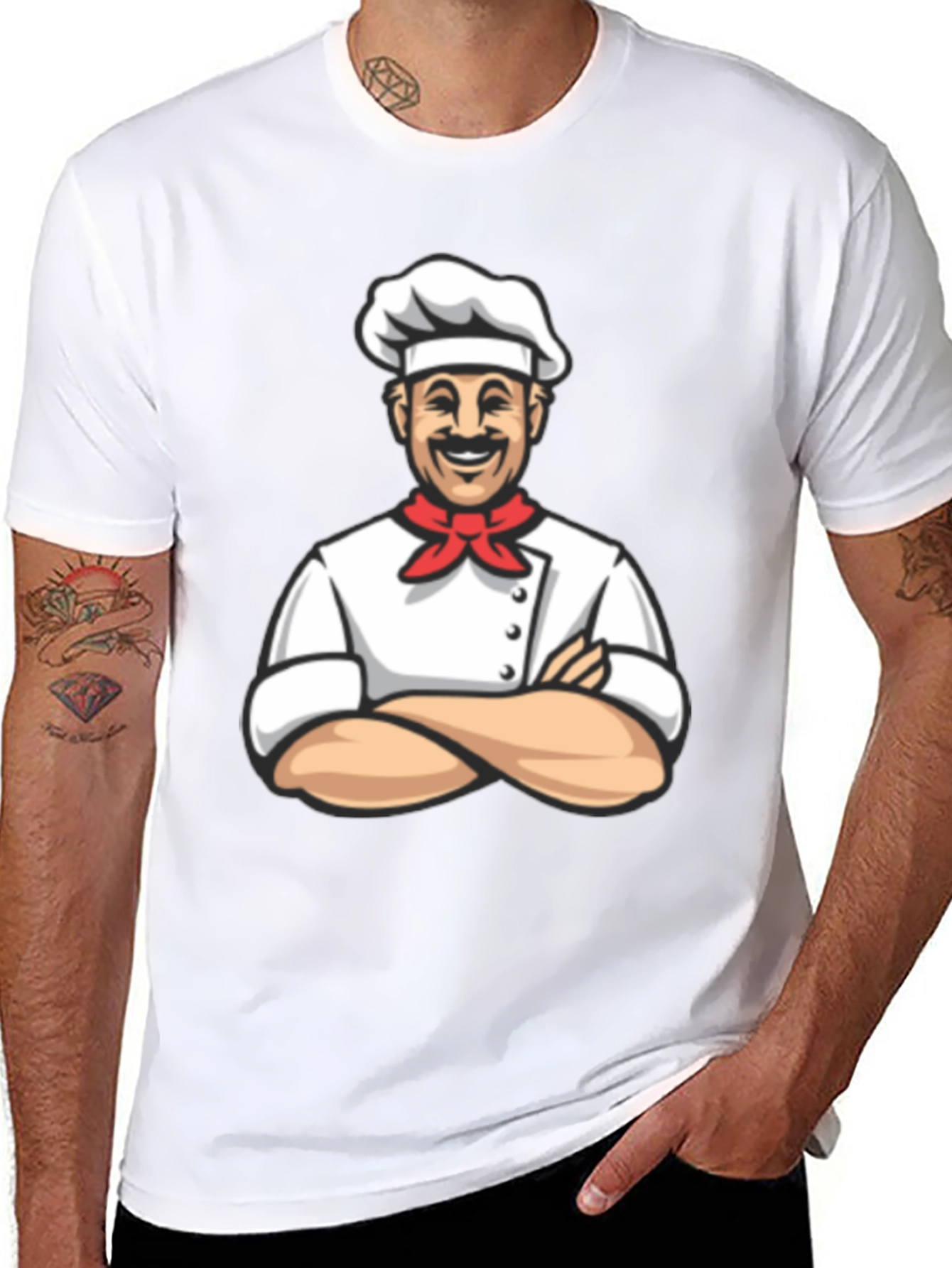 Chef Graphic T-Shirt - Black Cotton Tee