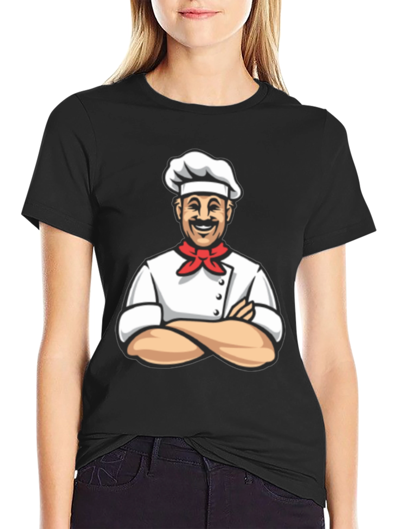 Chef Graphic T-Shirt - Black Cotton Tee