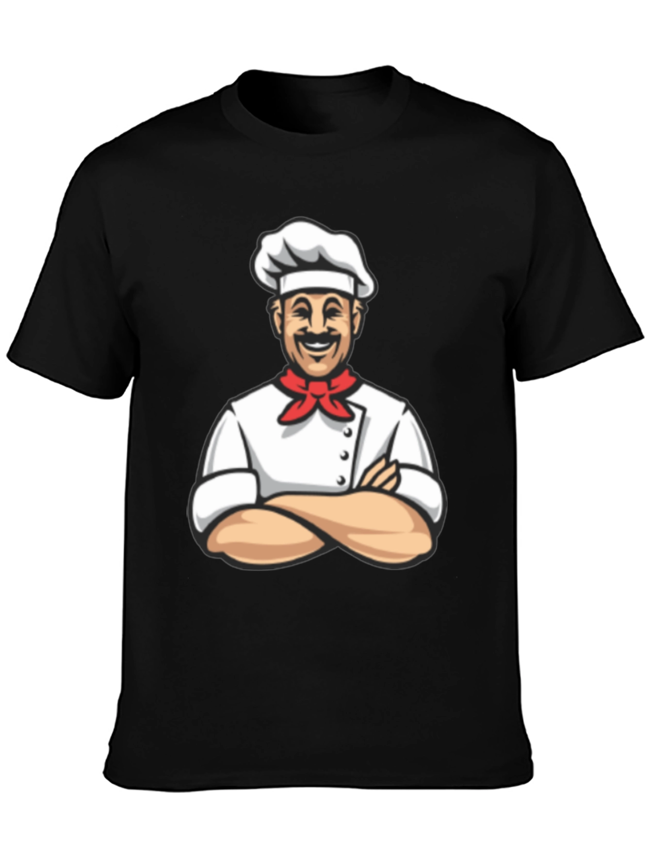 Chef Graphic T-Shirt - Black Cotton Tee
