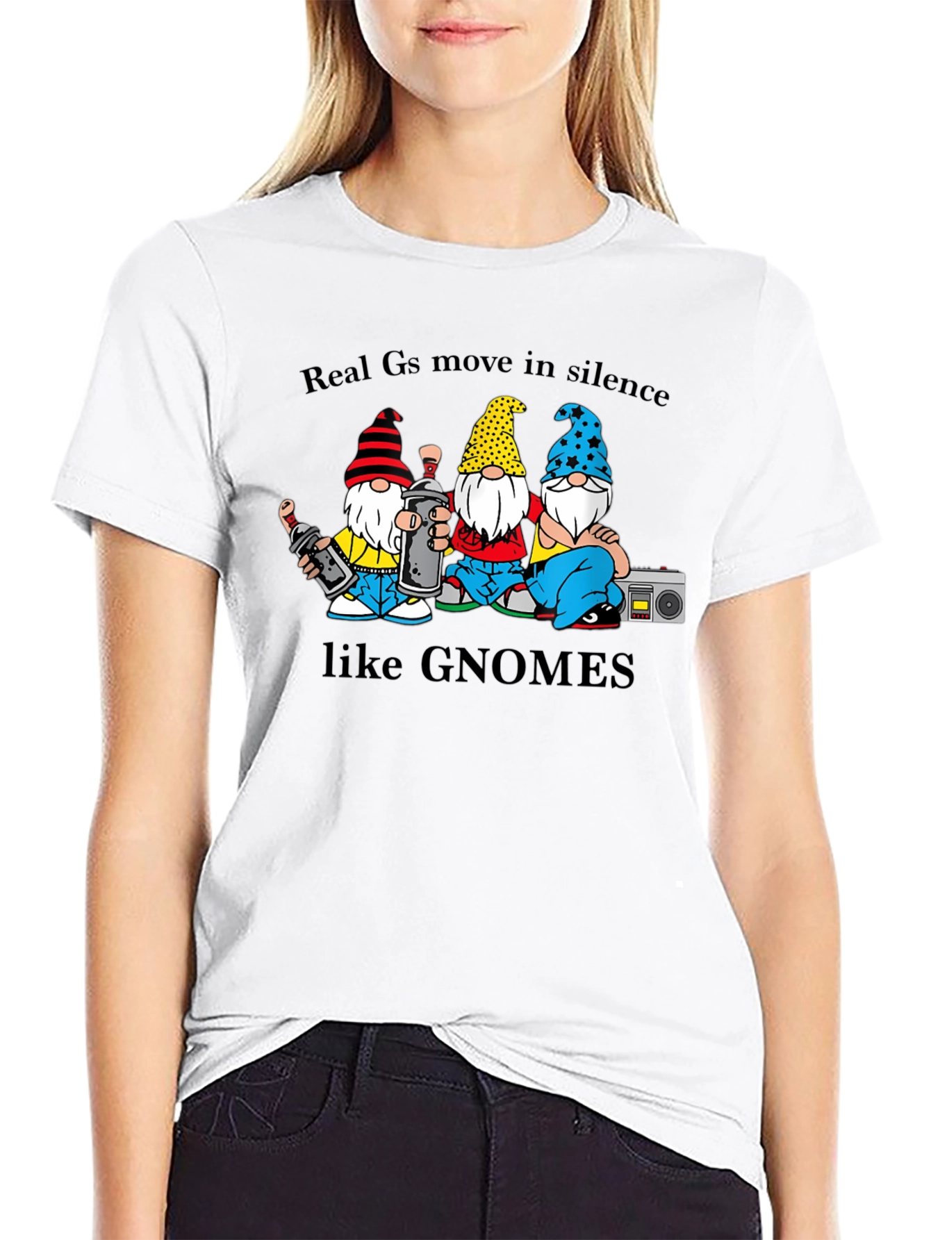 Gnome Crew T-Shirt - Real Gs Move In Silence