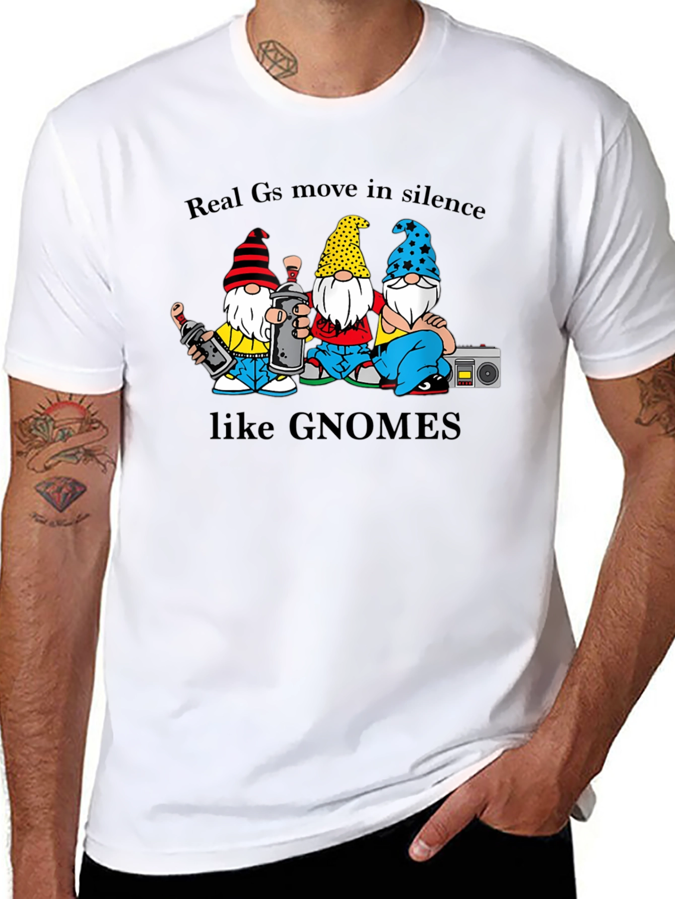 Gnome Crew T-Shirt - Real Gs Move In Silence