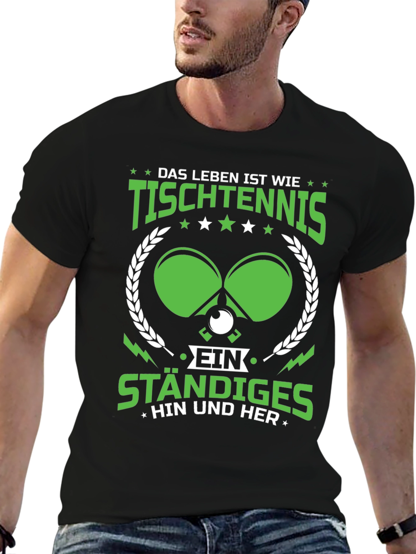 Life is Like Table Tennis Graphic Tee