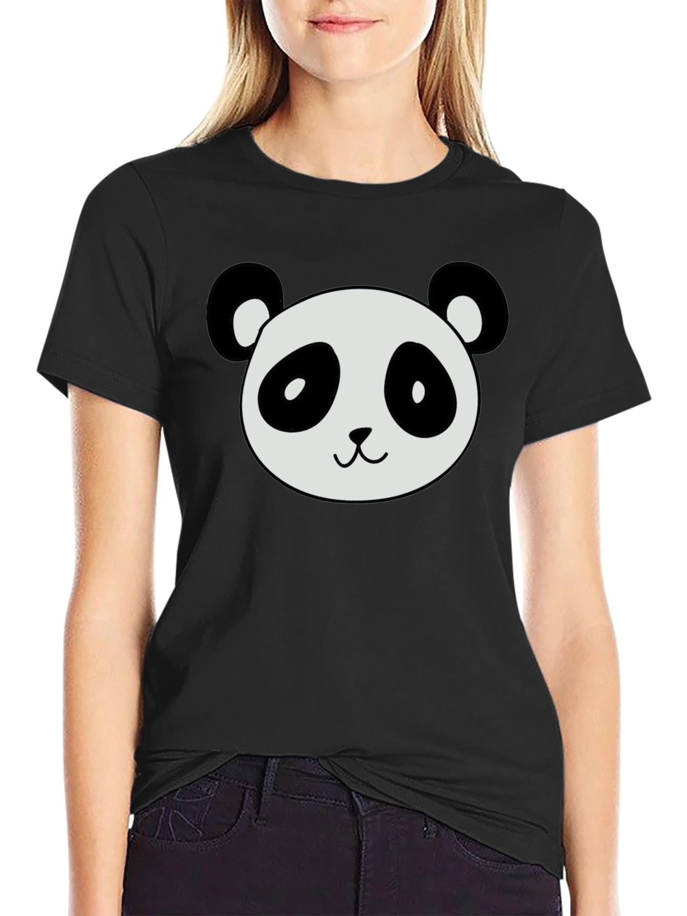 Panda Graphic Tee - Stylish Black T-Shirt