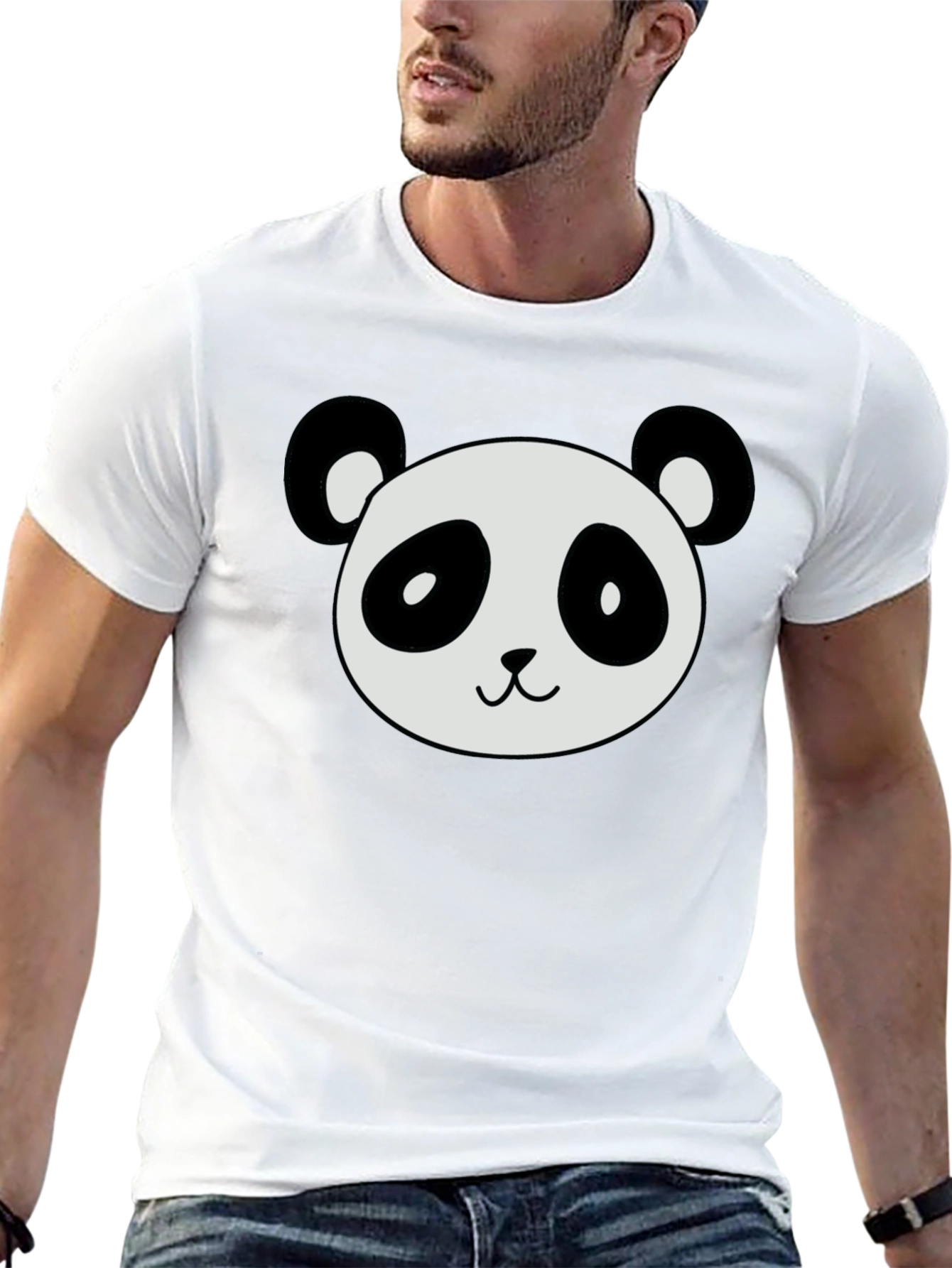 Panda Graphic Tee - Stylish Black T-Shirt