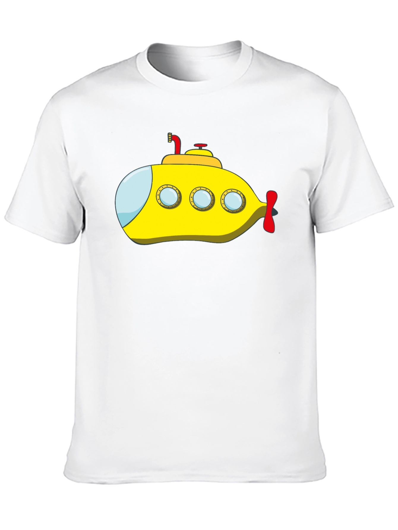 Yellow Submarine Graphic Tee - Black Cotton T-Shirt