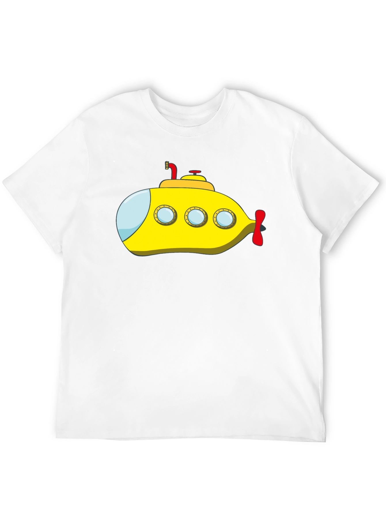 Yellow Submarine Graphic Tee - Black Cotton T-Shirt