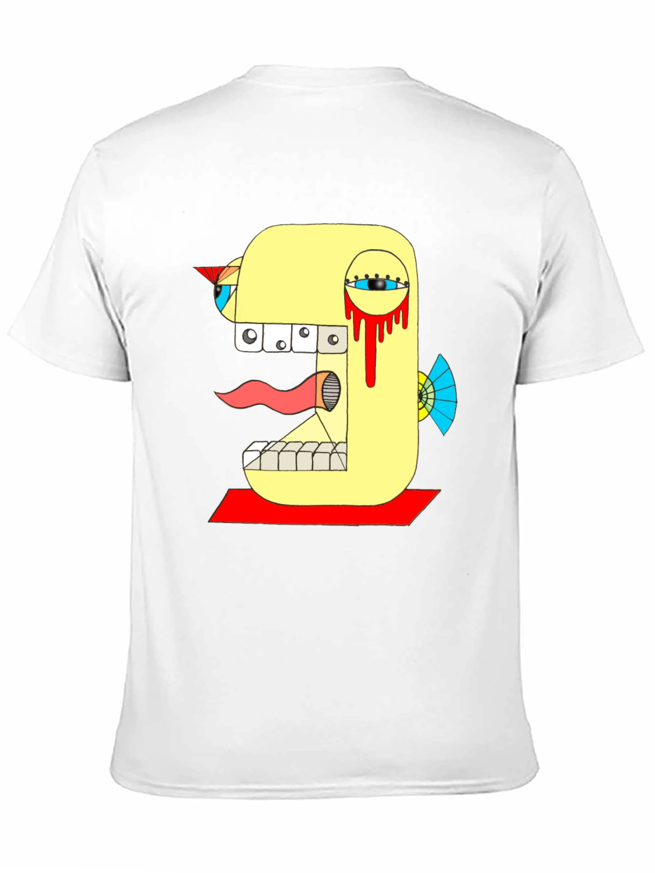 Abstract Graphic Tee - Bold Design Black T-Shirt