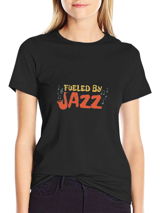 Fueled by Jazz T-Shirt - Cool Music Lover Tee