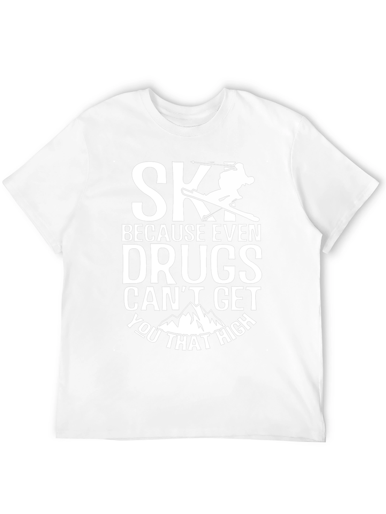 Skiing Humor T-Shirt - High Altitude Thrills