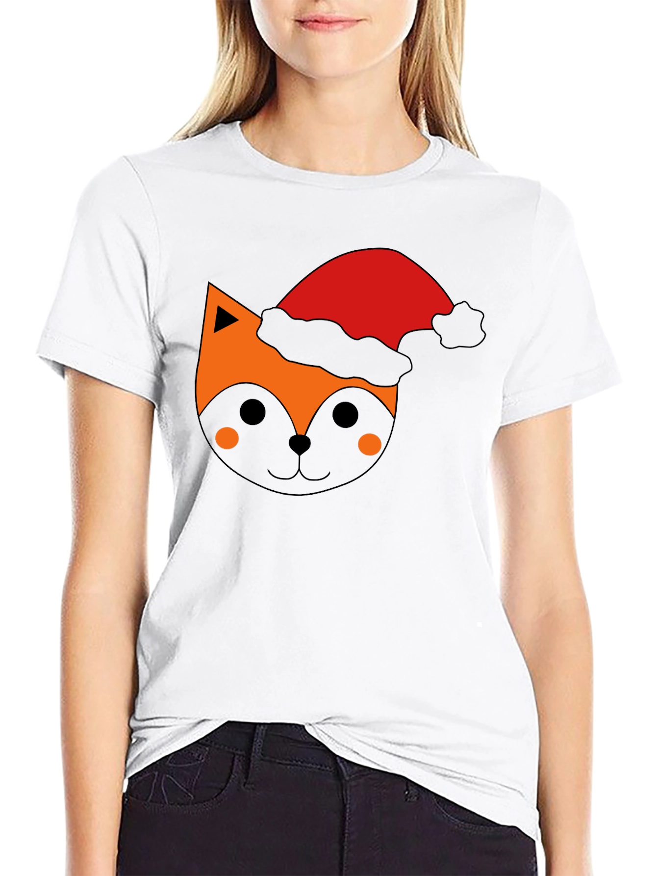 Festive Fox Tee - Holiday Graphic T-Shirt