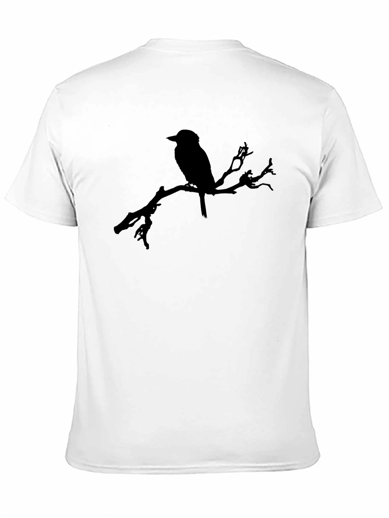 Bird on Branch Black Graphic Tee