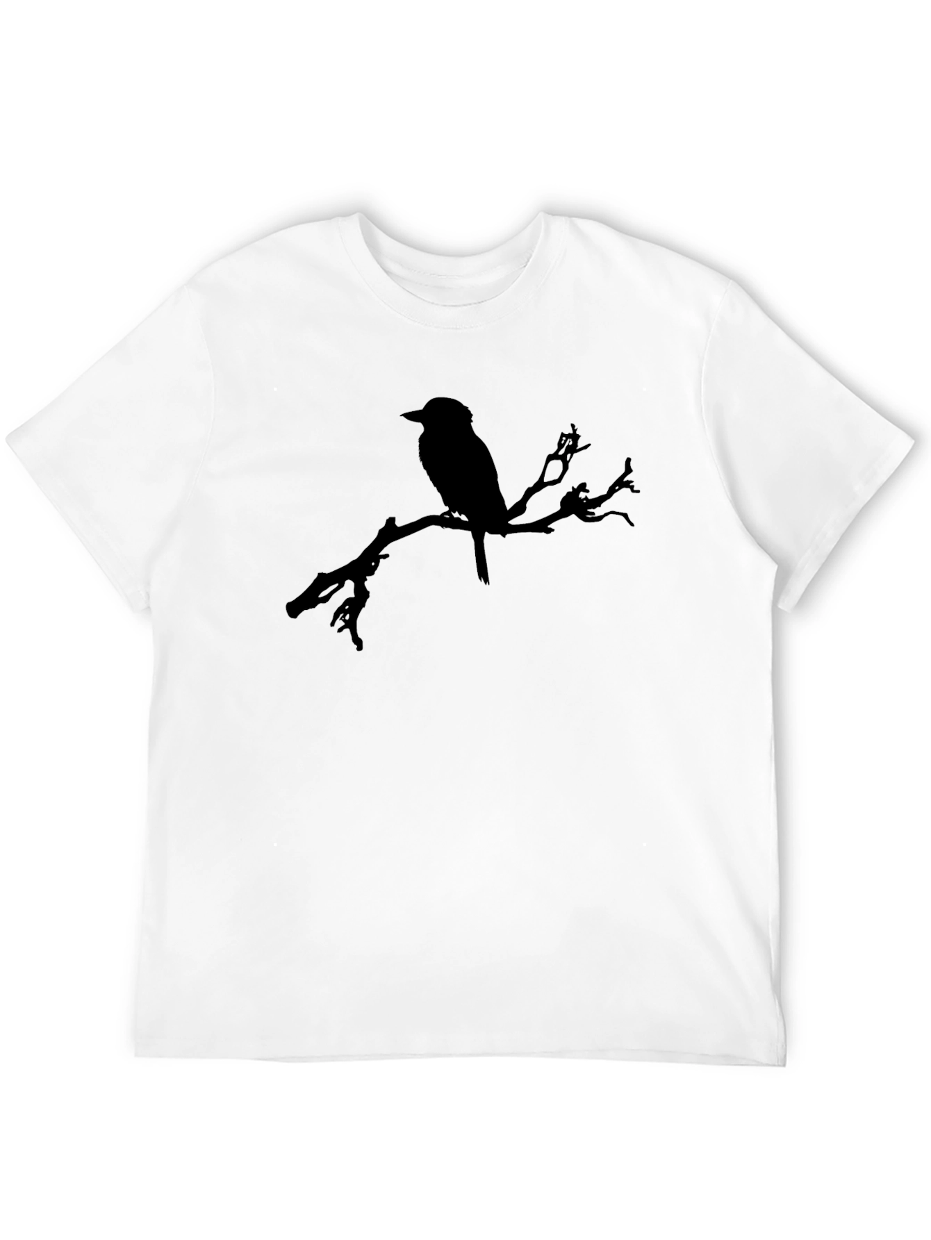 Bird on Branch Black Graphic Tee