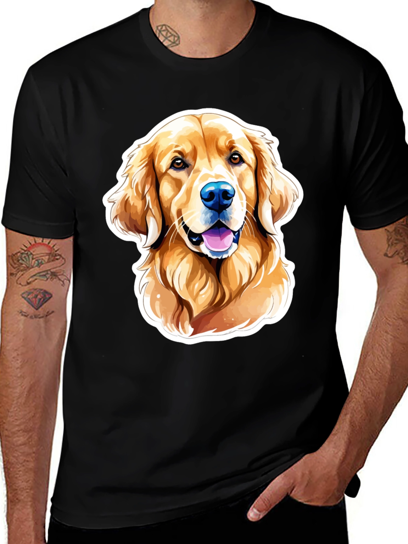 Golden Retriever Dog Graphic Tee - Unisex