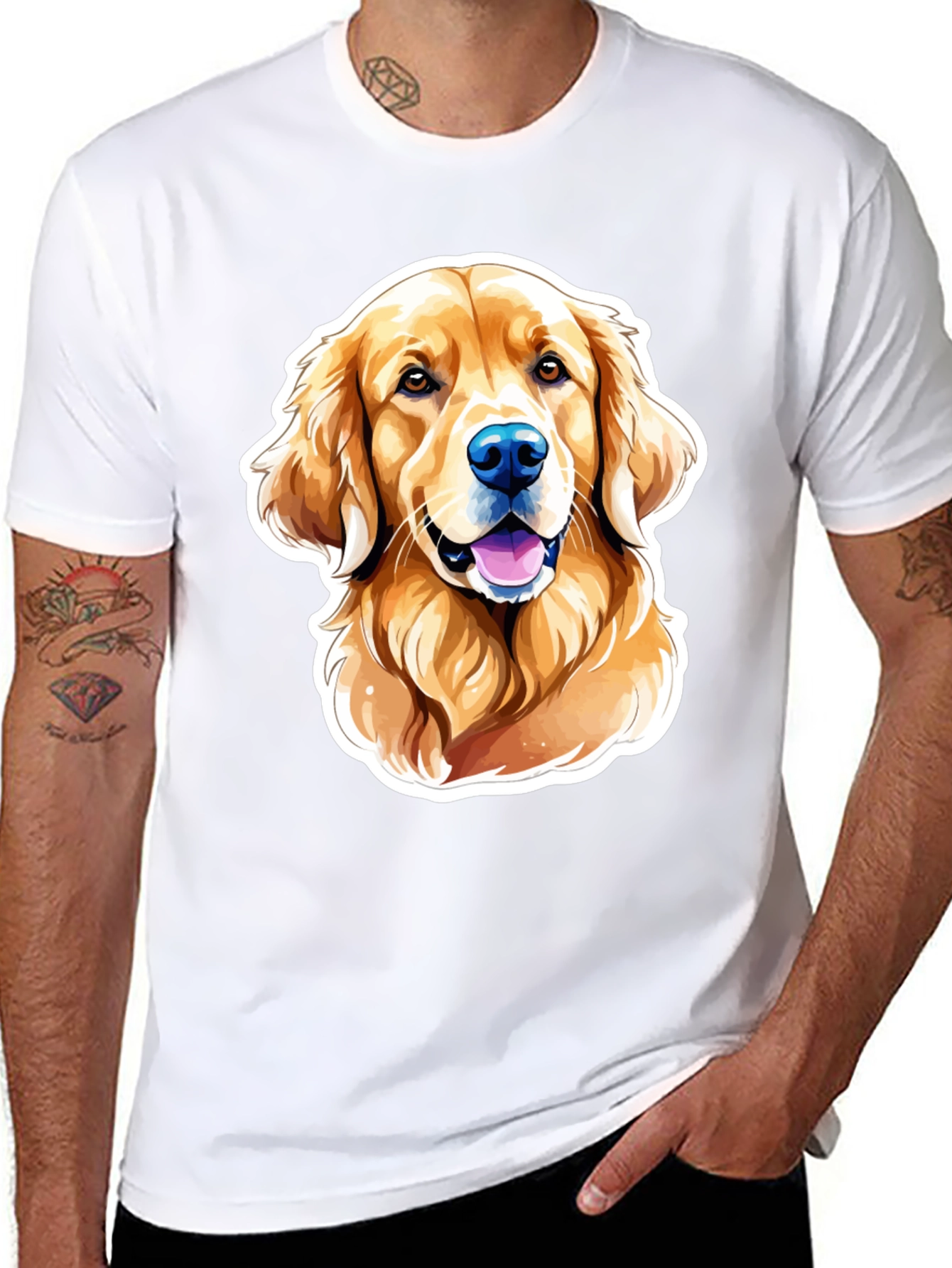 Golden Retriever Dog Graphic Tee - Unisex