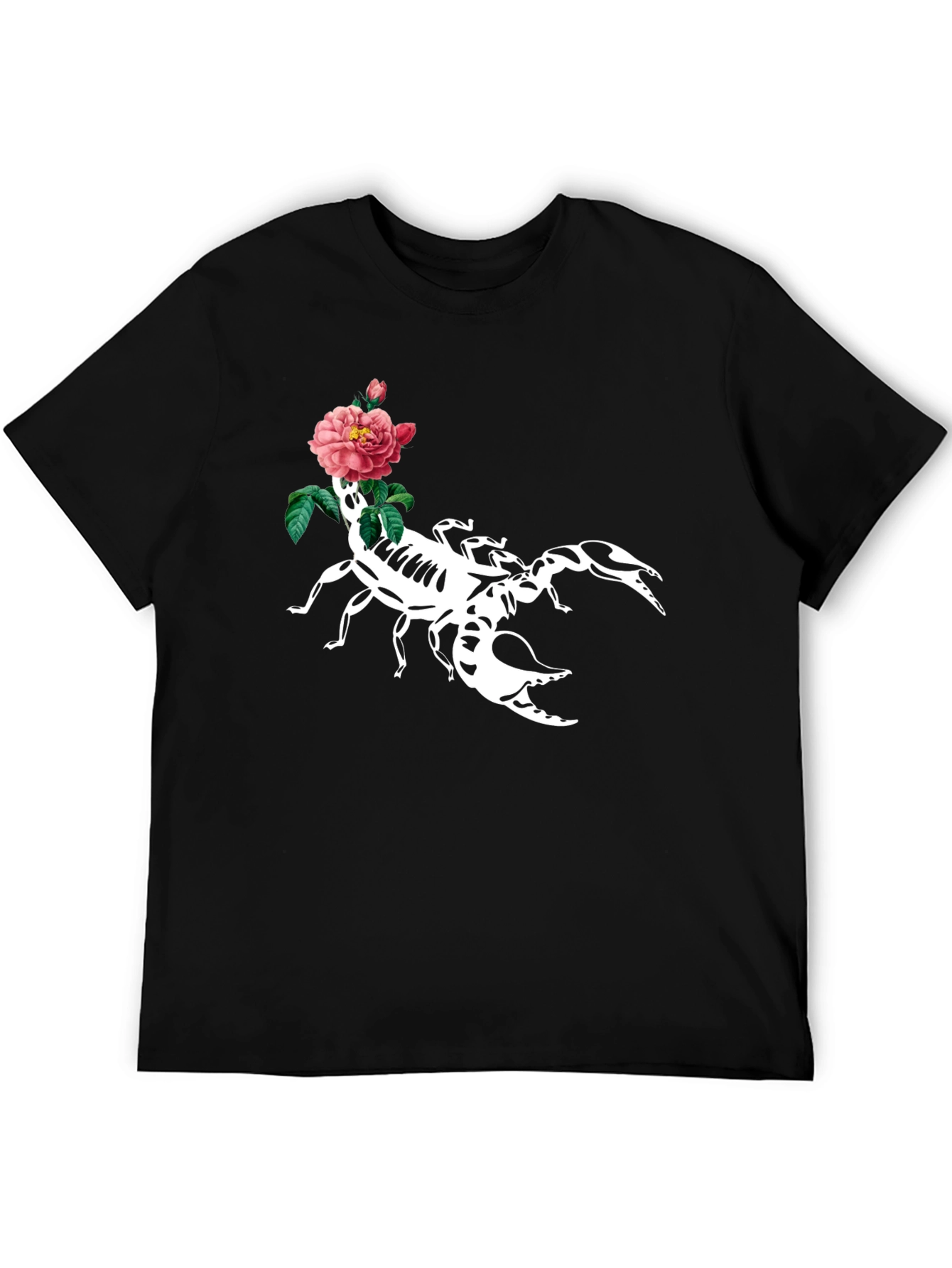 Scorpion & Rose Graphic T-Shirt