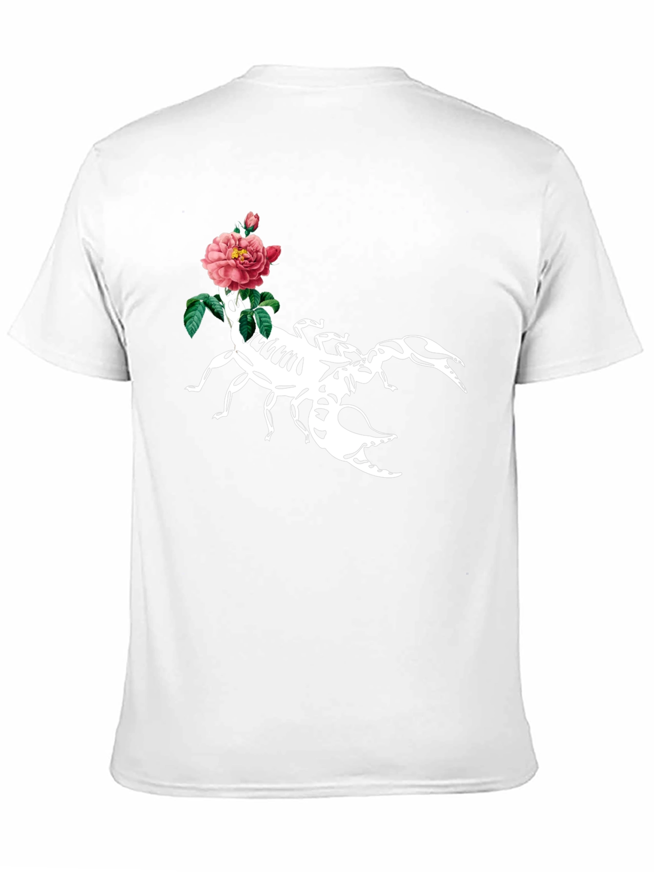 Scorpion & Rose Graphic T-Shirt