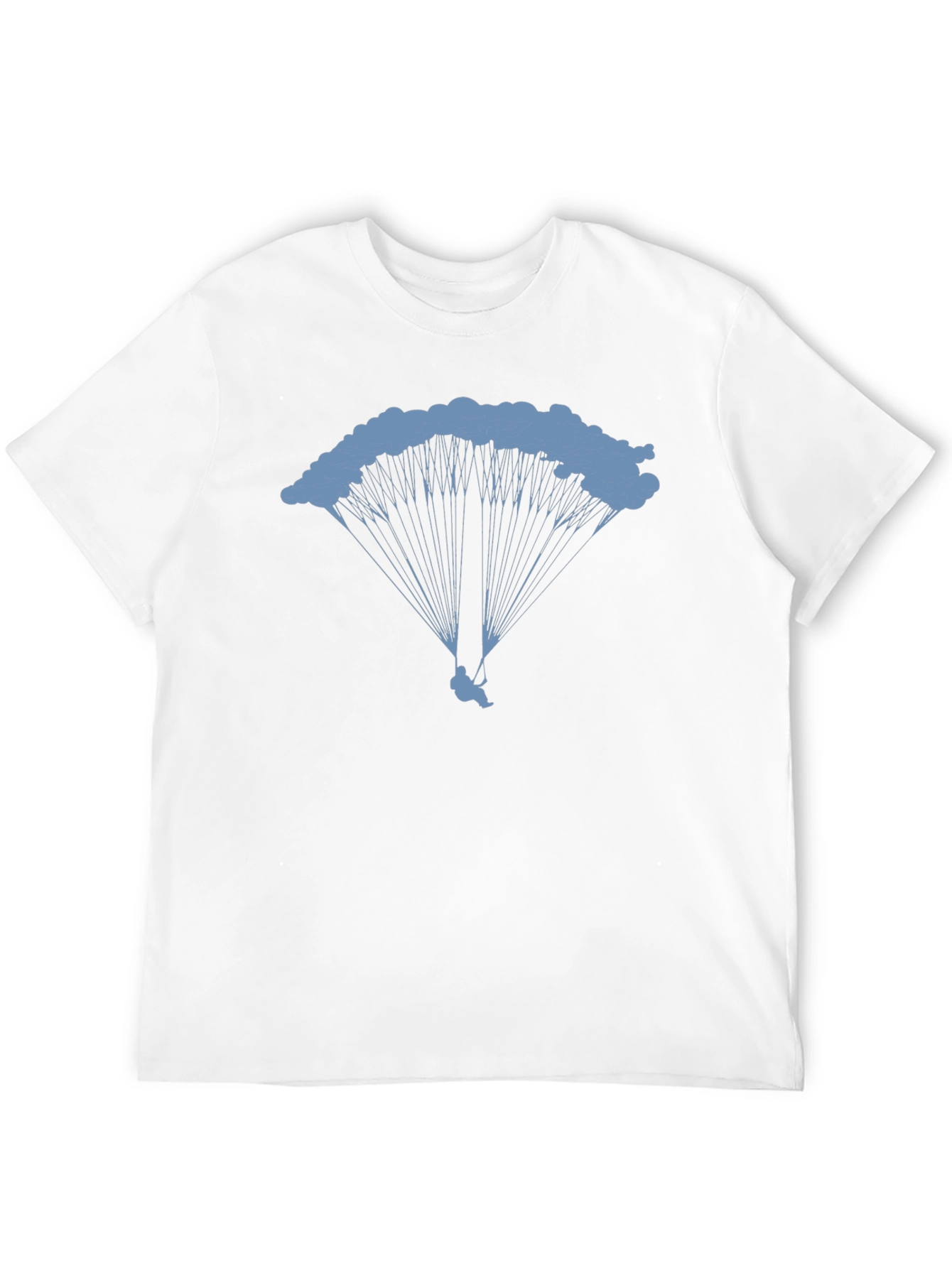 Skydiving Graphic Tee - Black Cotton T-Shirt