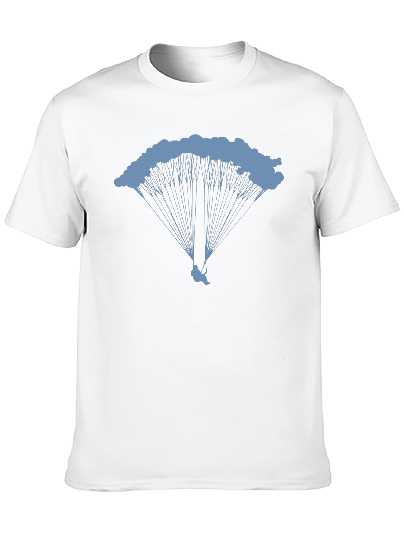 Skydiving Graphic Tee - Black Cotton T-Shirt