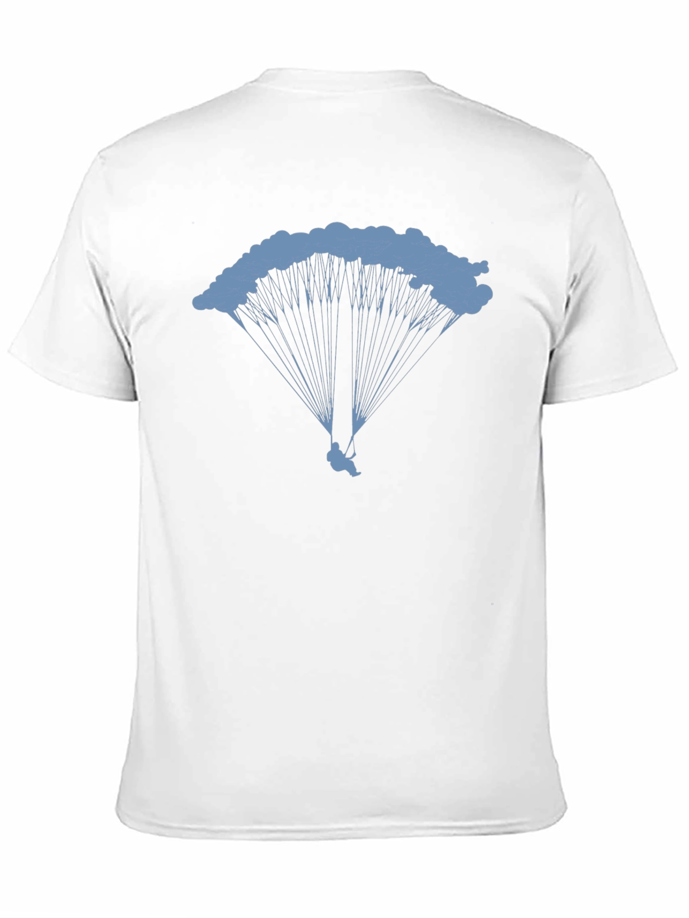 Skydiving Graphic Tee - Black Cotton T-Shirt