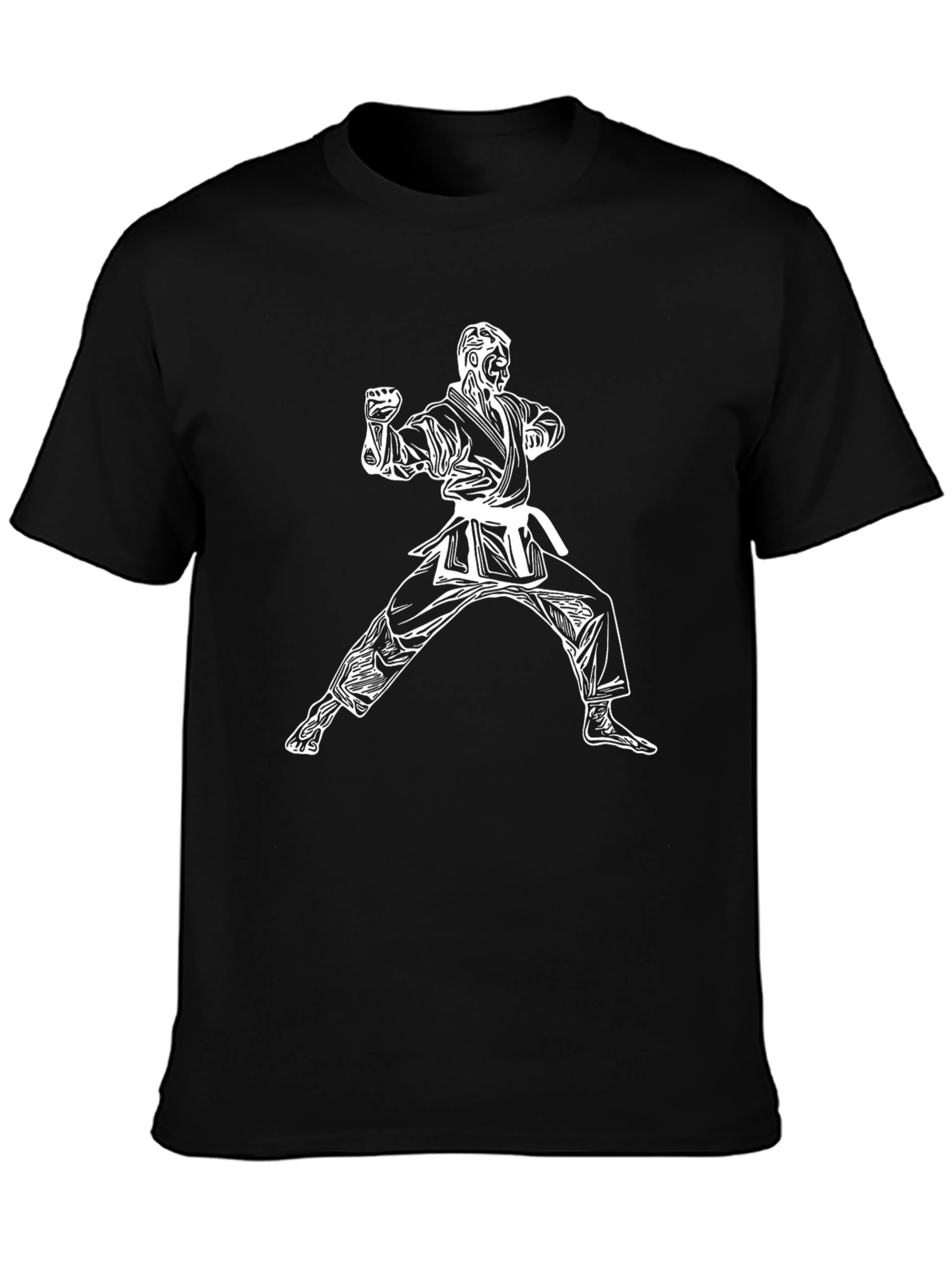 Karate Graphic T-Shirt - Black Martial Arts Tee