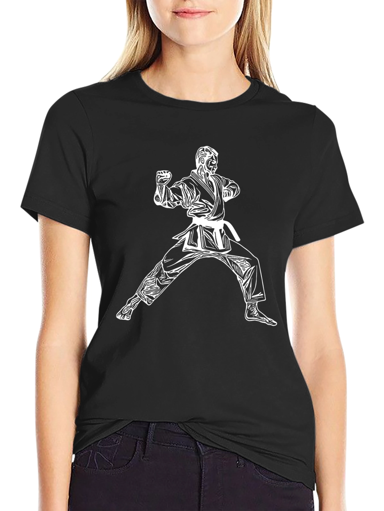 Karate Graphic T-Shirt - Black Martial Arts Tee