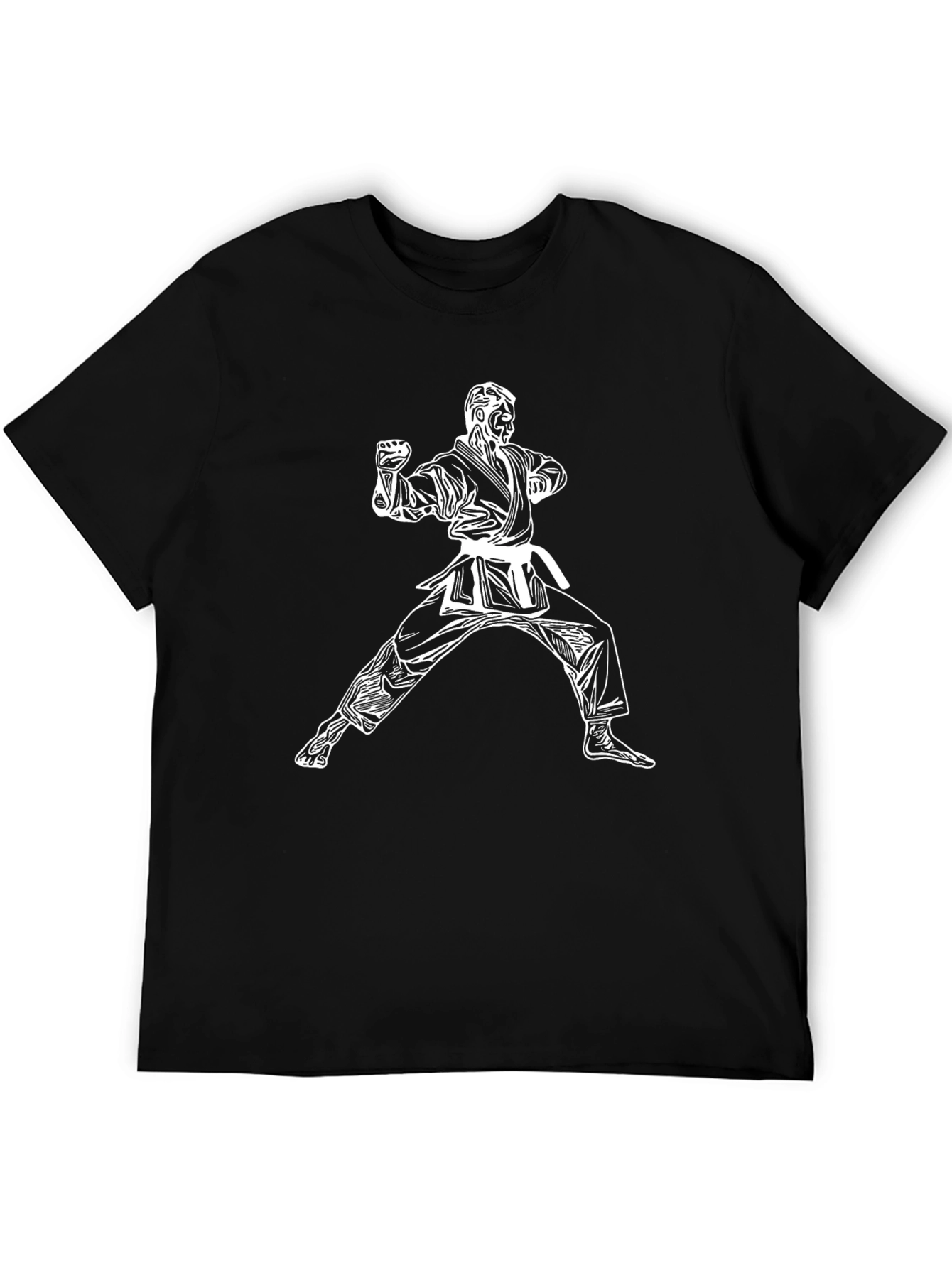 Karate Graphic T-Shirt - Black Martial Arts Tee
