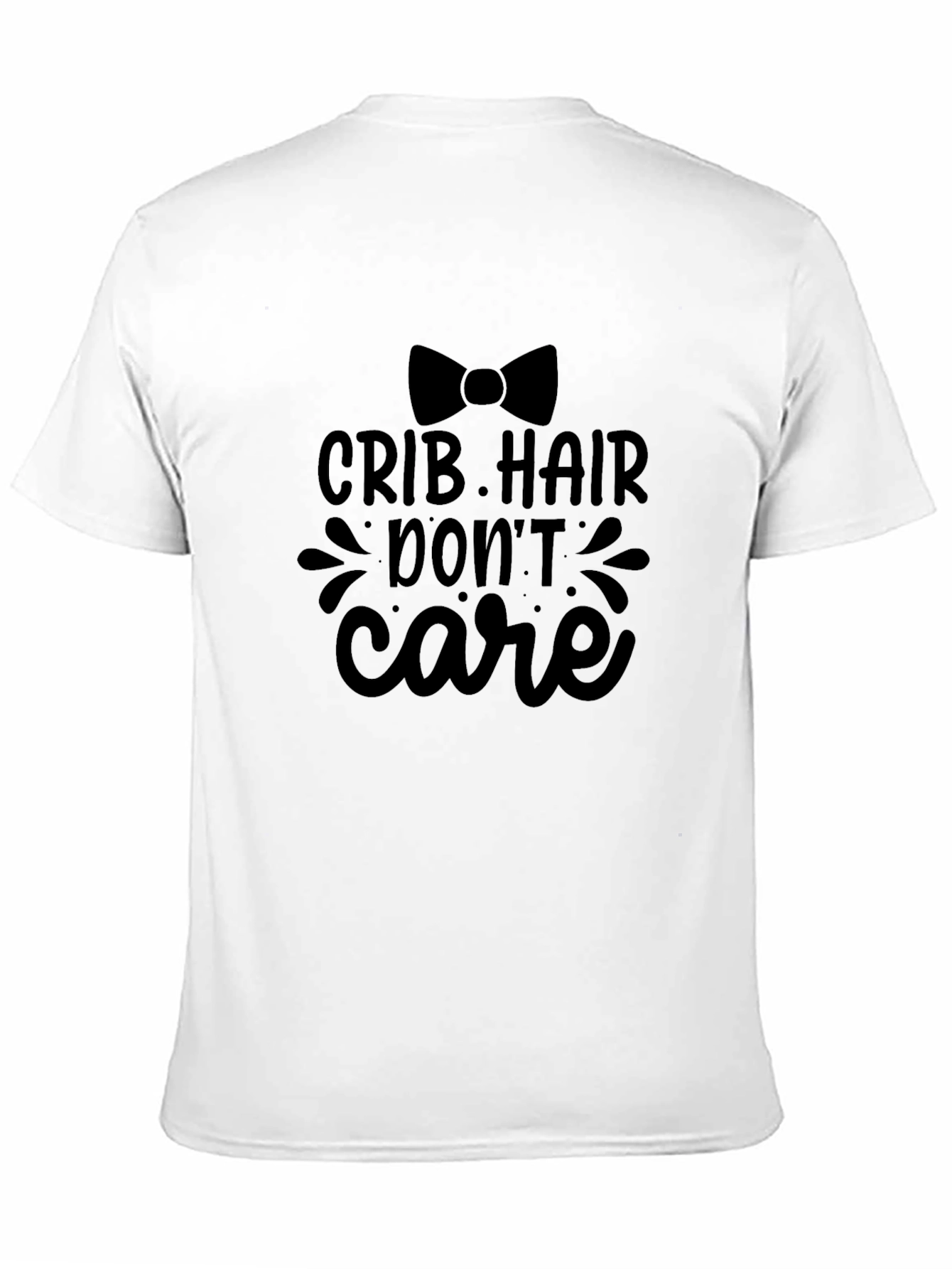 Crib Hair Dont Care Black Graphic Tee