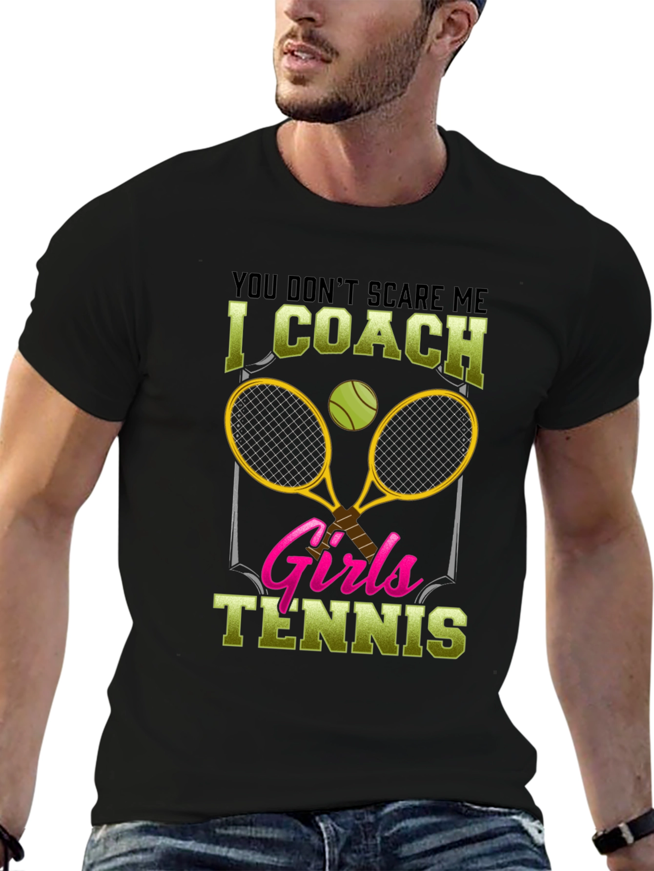 Funny Tennis Coach T-Shirt - Girls Tennis Design