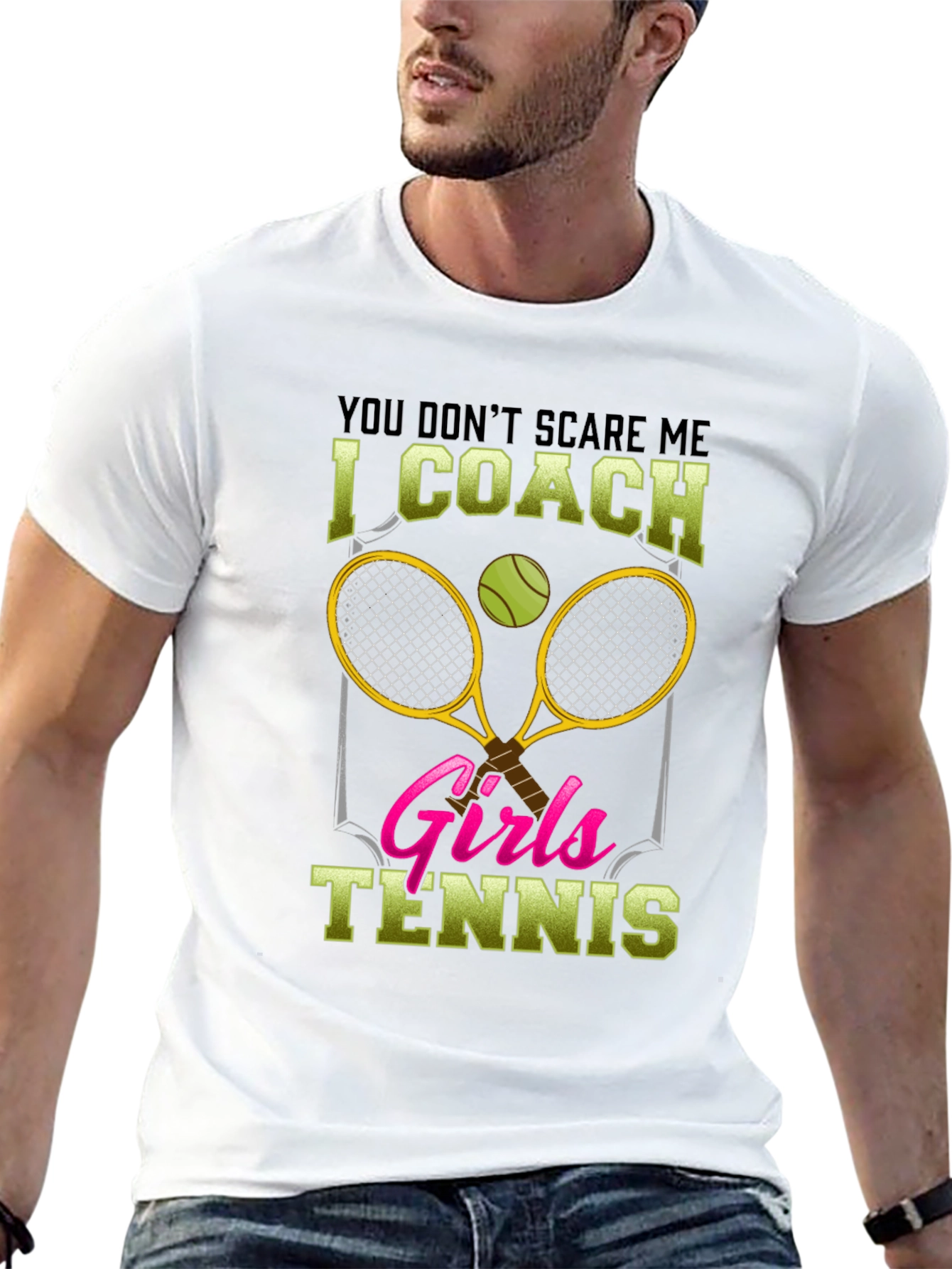 Funny Tennis Coach T-Shirt - Girls Tennis Design