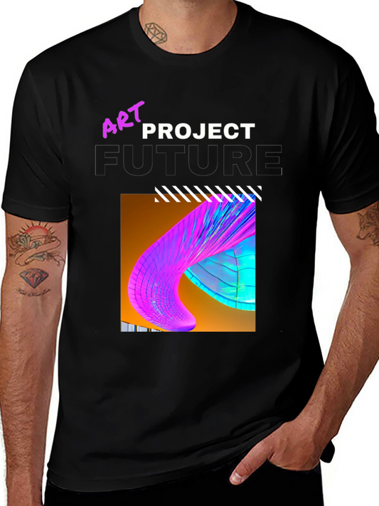 Art Project Future Graphic Tee - Stylish Mens T-Shirt