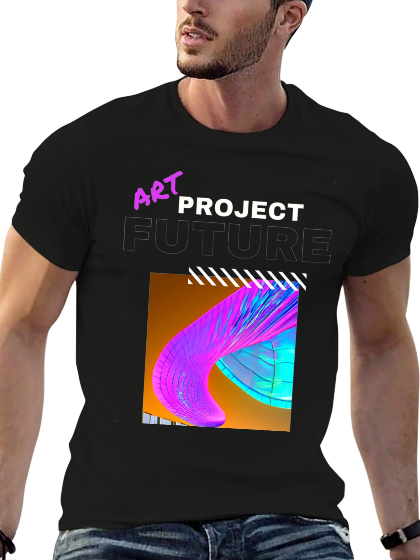 Art Project Future Graphic Tee - Stylish Mens T-Shirt