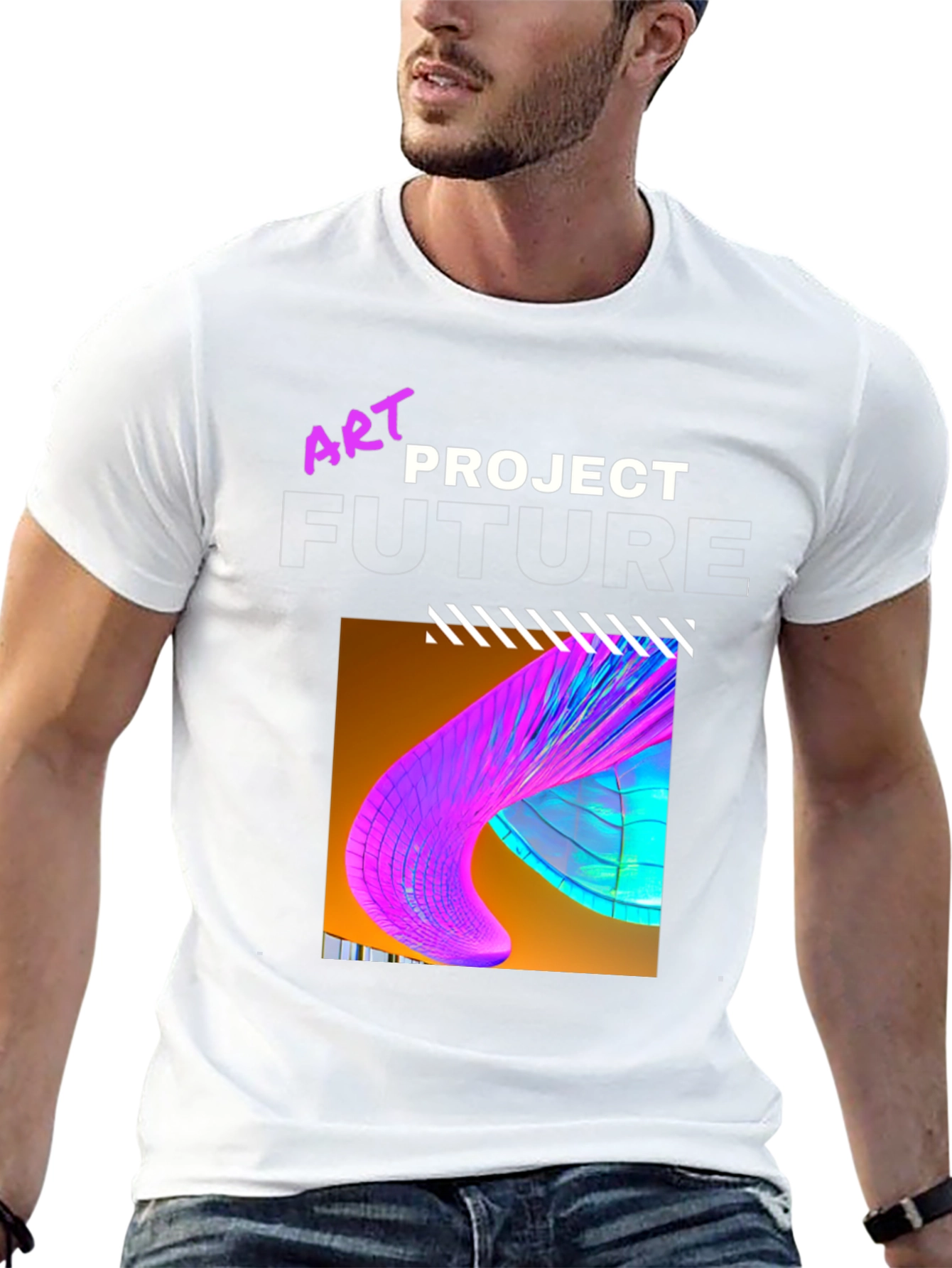 Art Project Future Graphic Tee - Stylish Mens T-Shirt