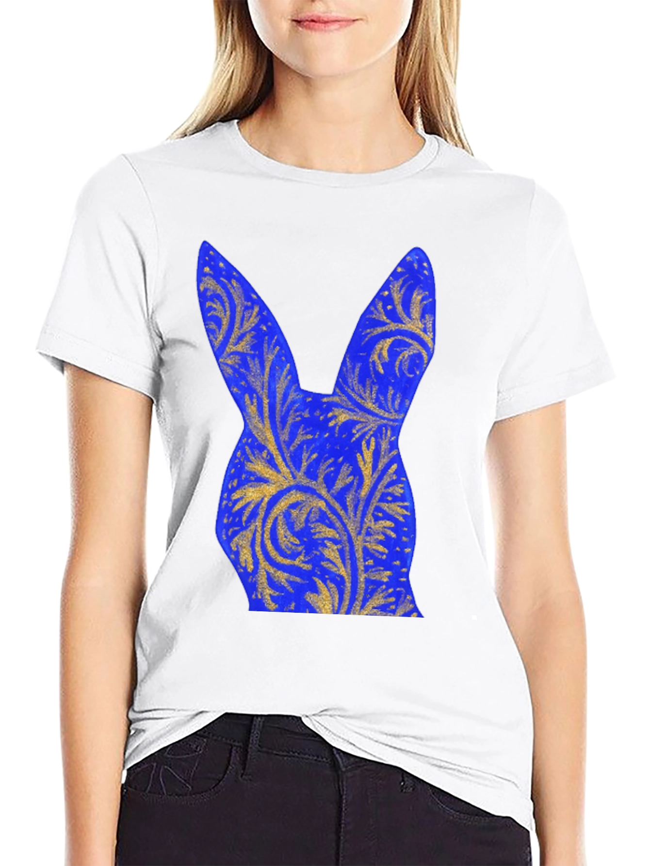 Floral Bunny Graphic Tee