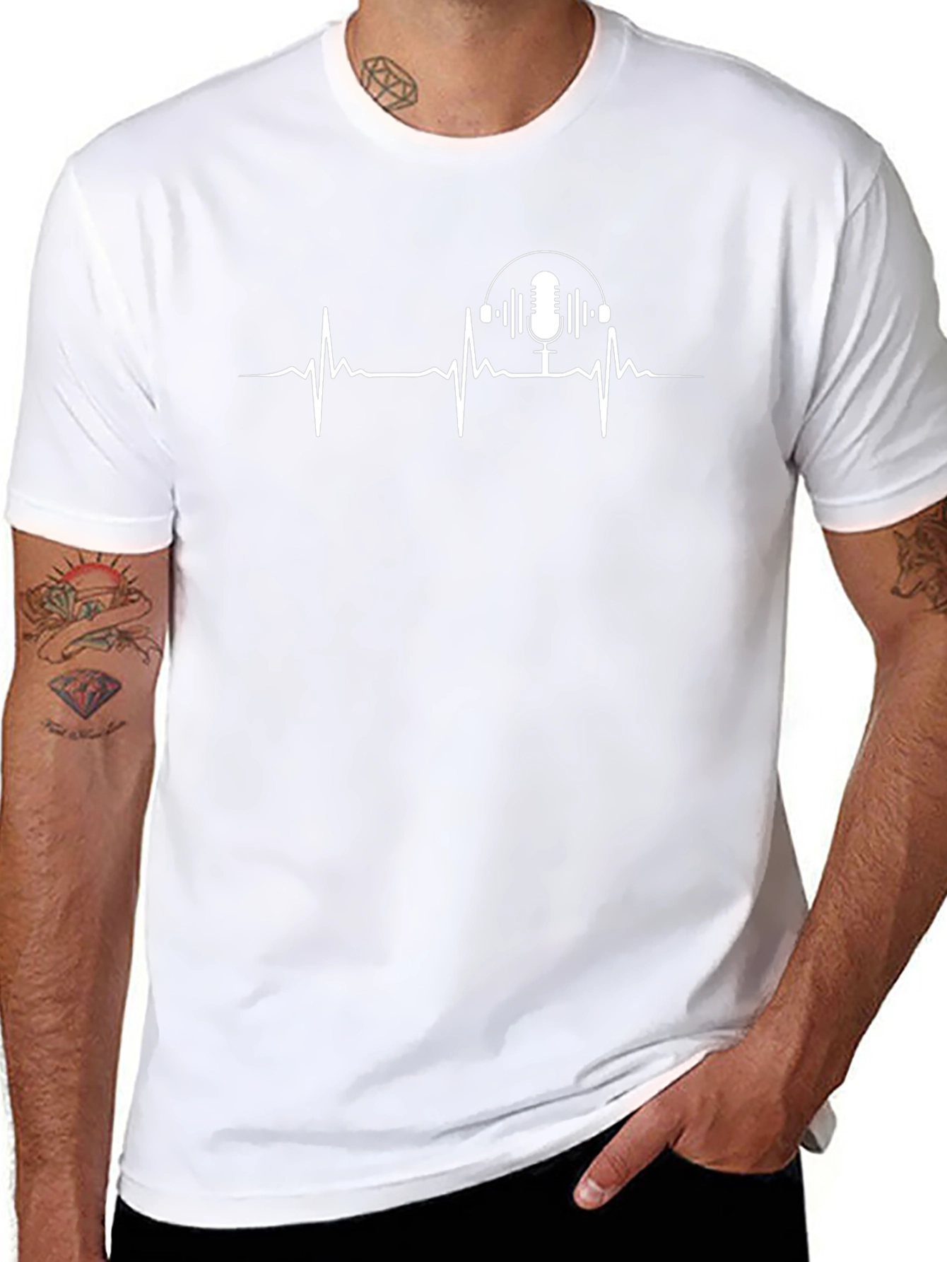 Podcast Heartbeat T-Shirt - Black