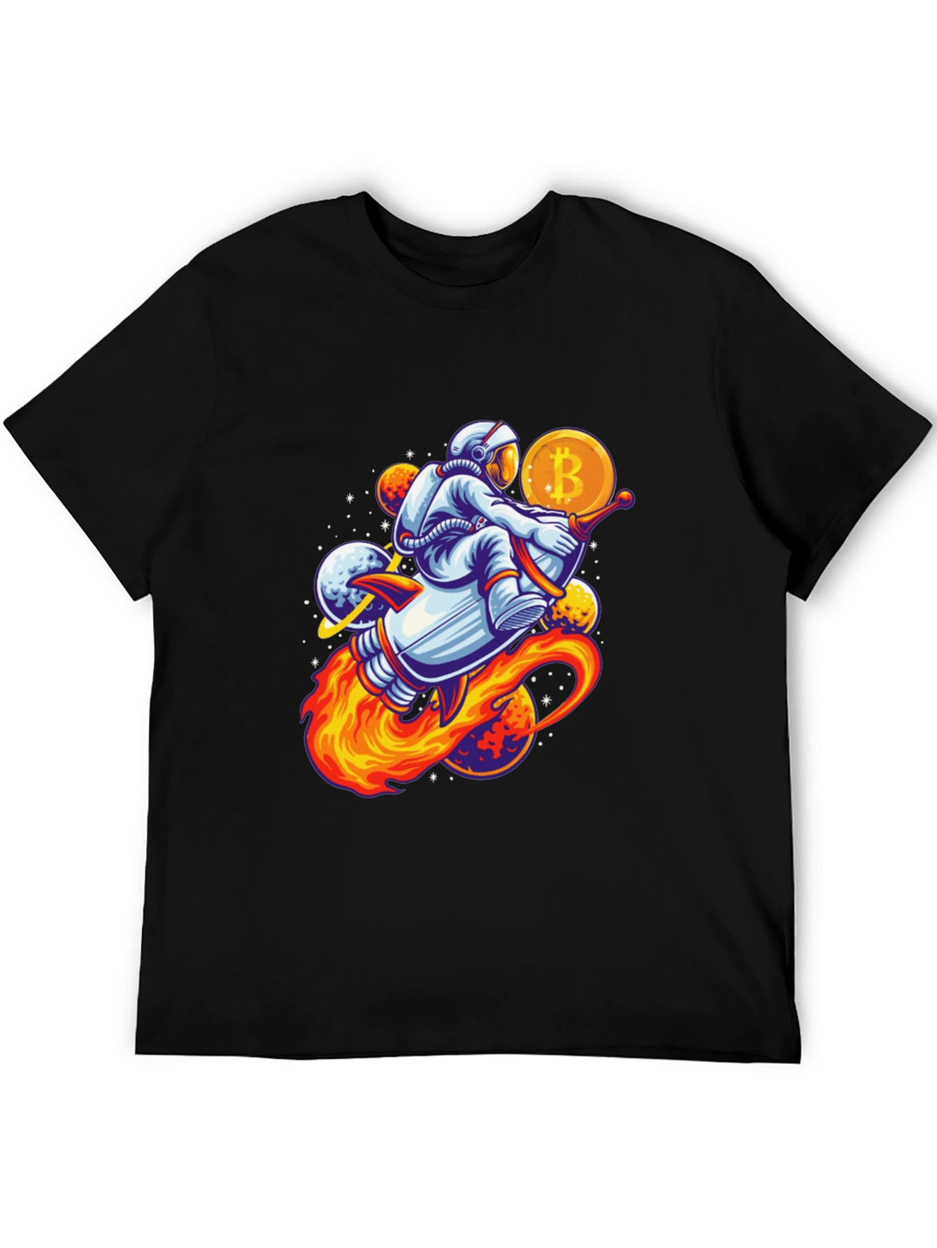 Bitcoin Astronaut Black T-Shirt