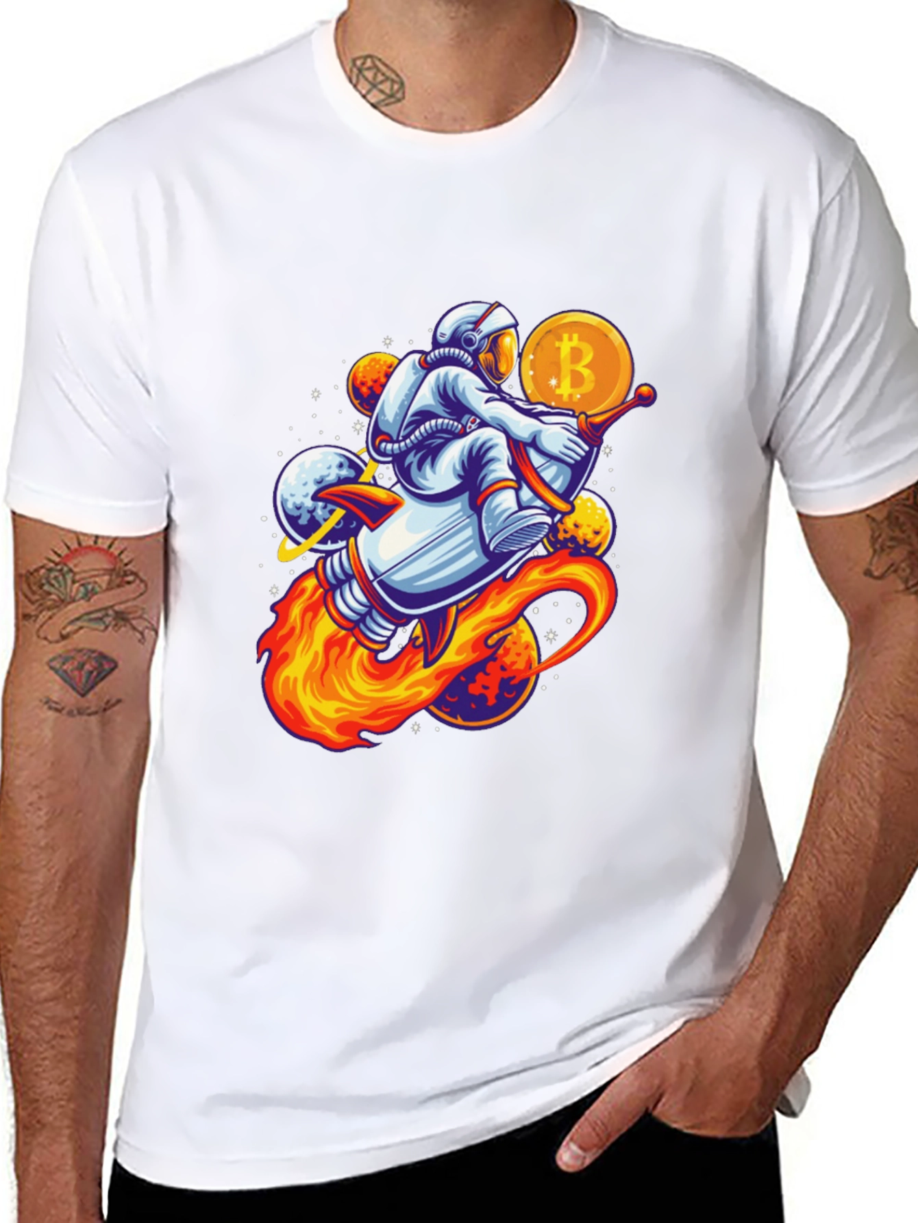 Bitcoin Astronaut Black T-Shirt