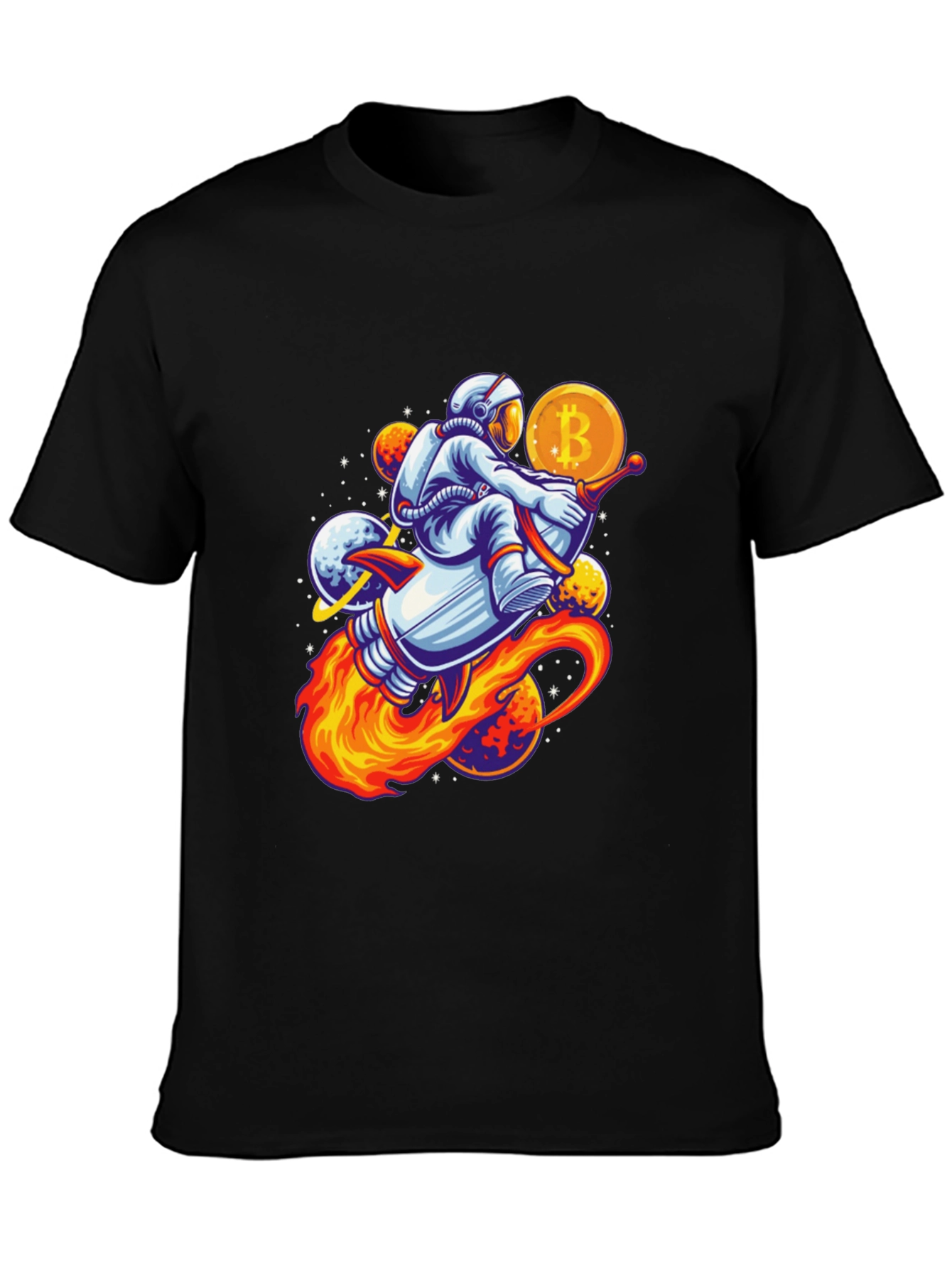 Bitcoin Astronaut Black T-Shirt