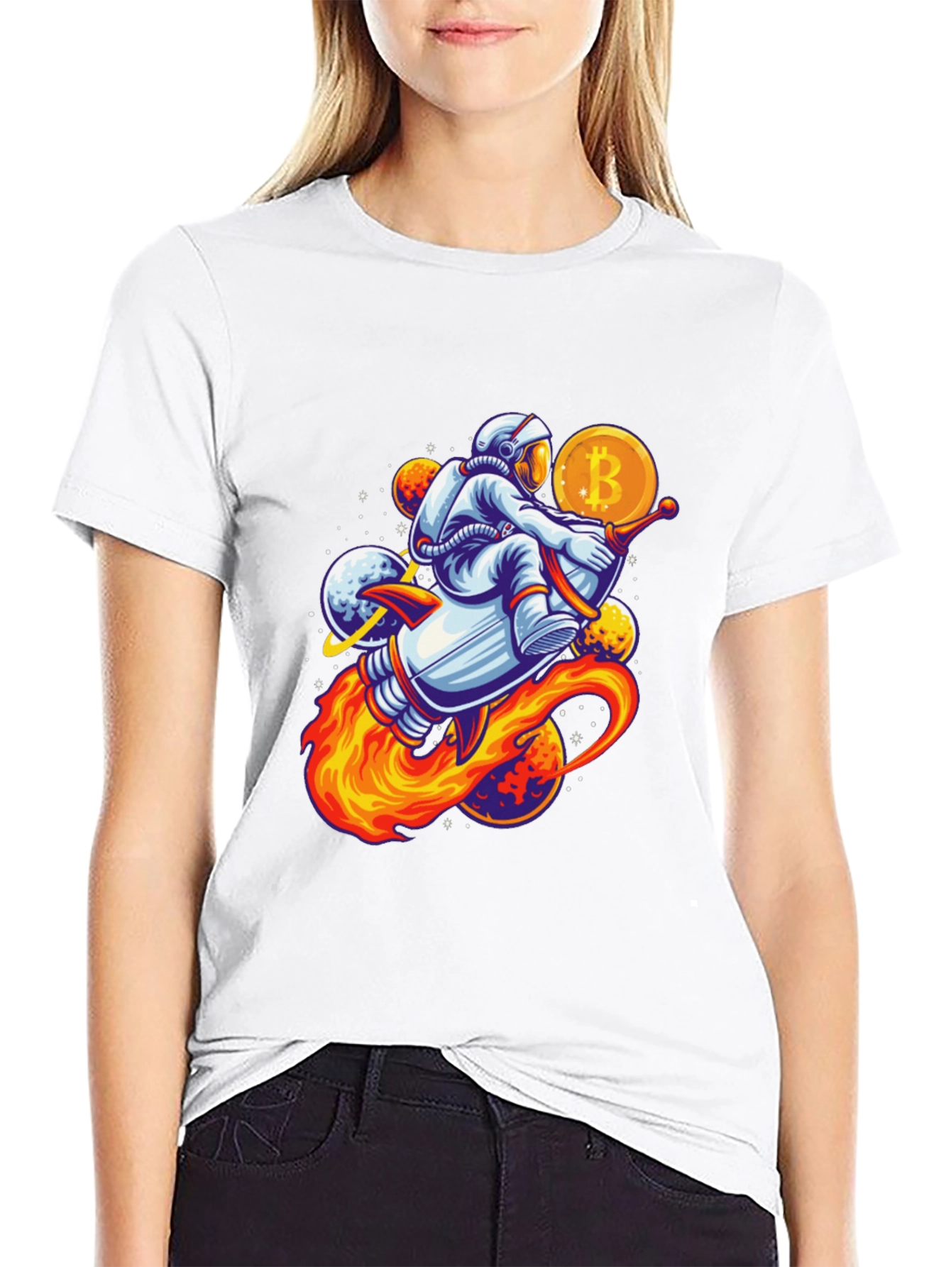 Bitcoin Astronaut Black T-Shirt