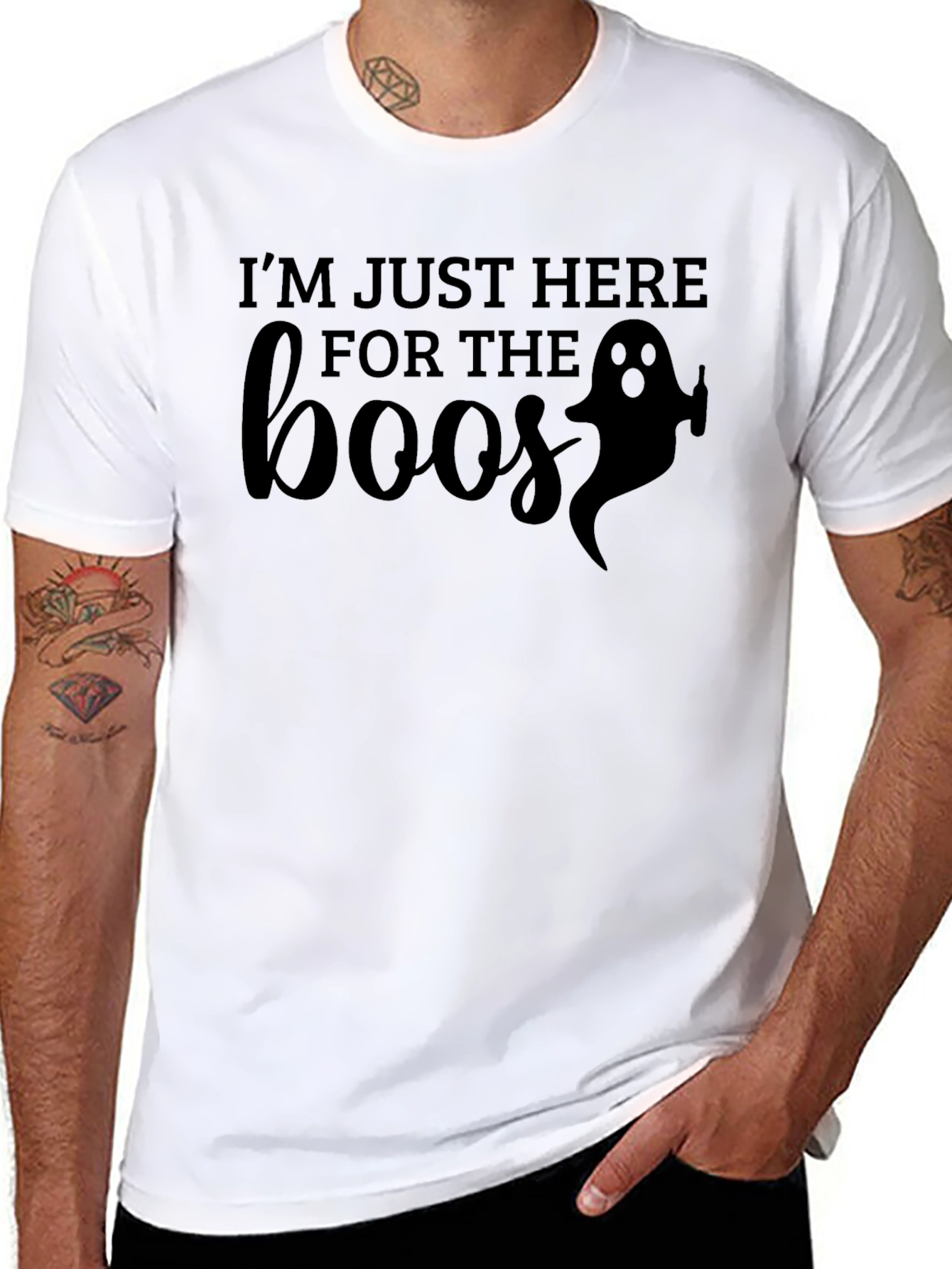 Halloween Boo Ghost Graphic Tee