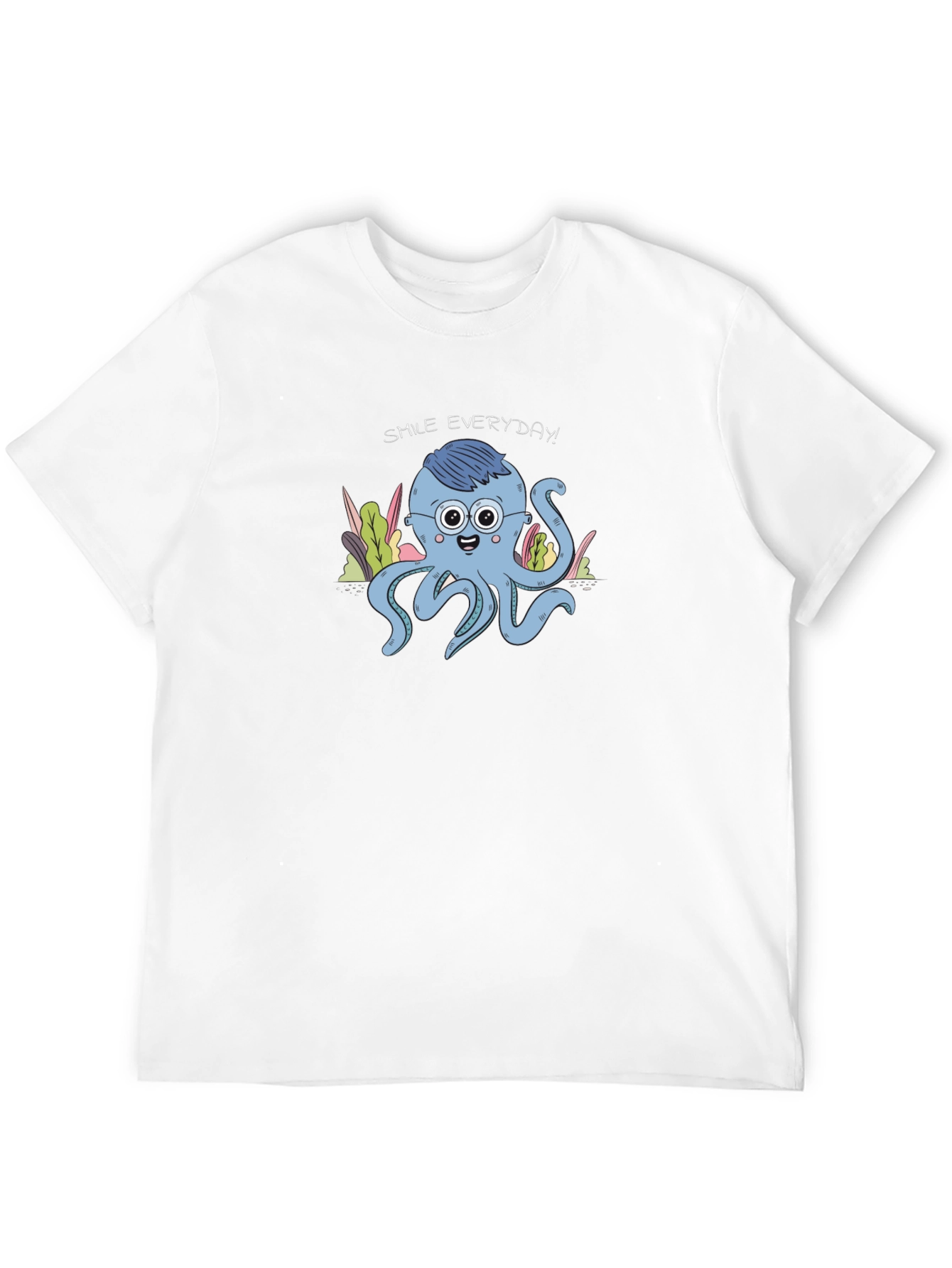 Smile Everyday Octopus Graphic Tee - Unisex