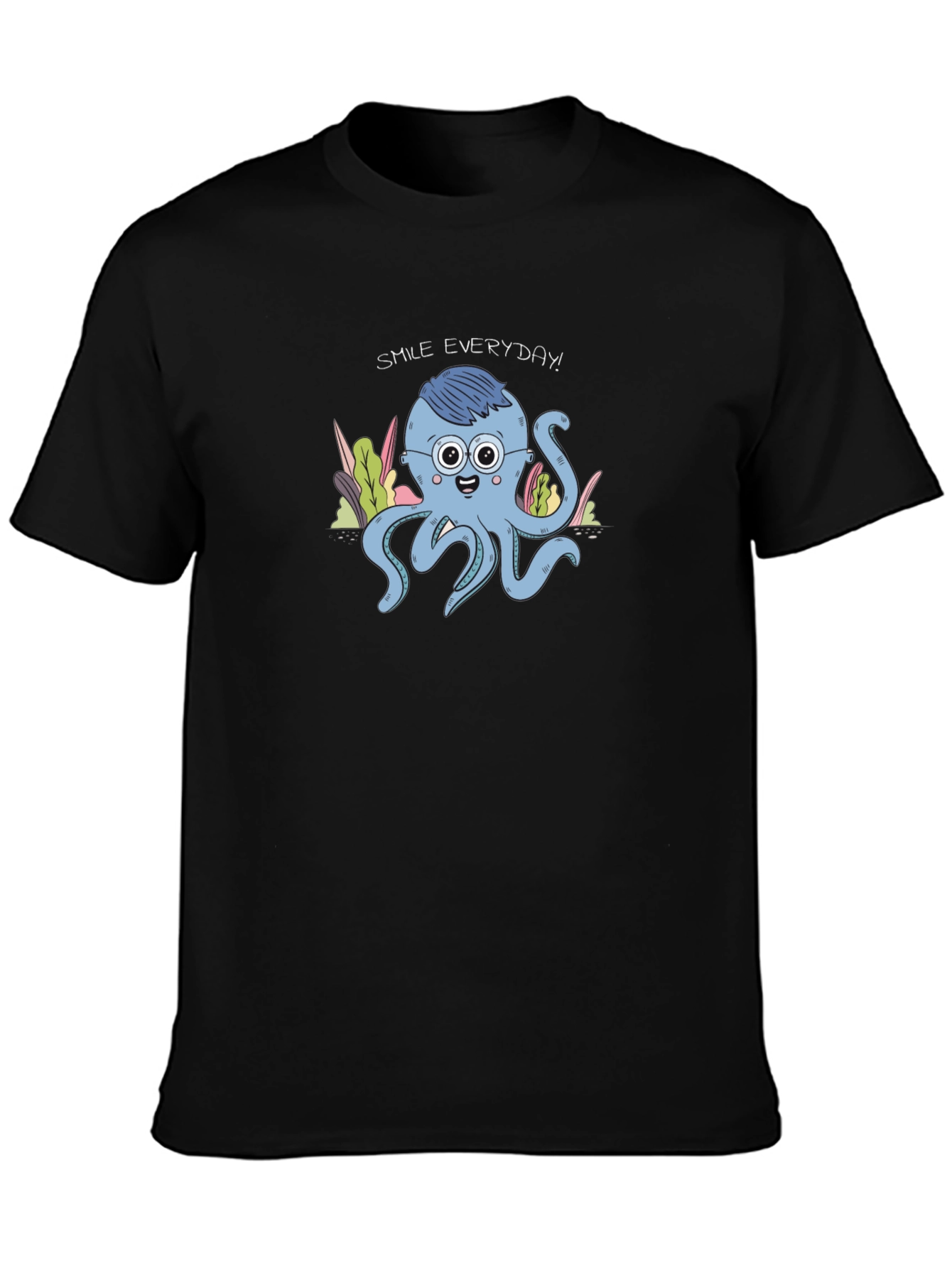 Smile Everyday Octopus Graphic Tee - Unisex