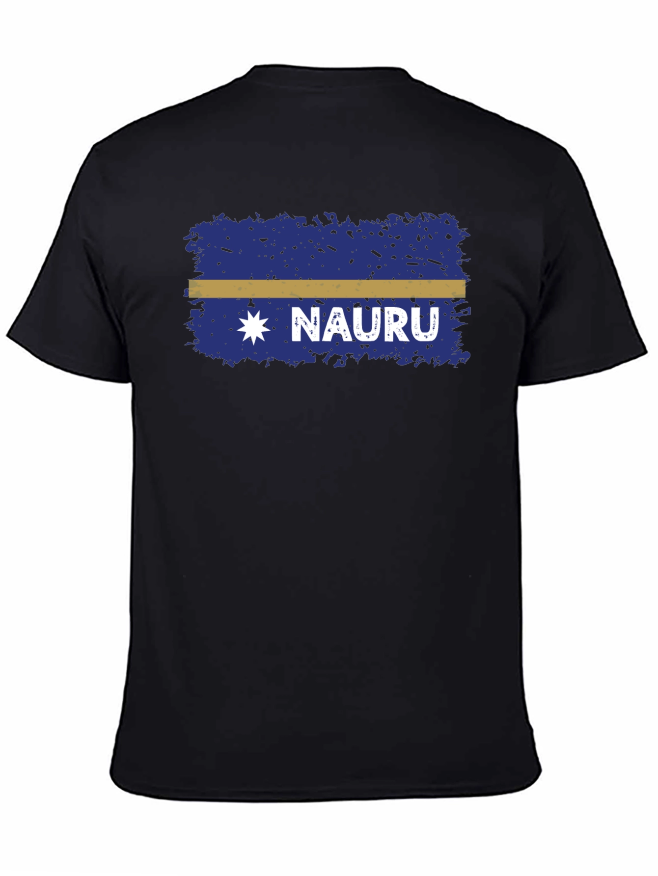 Nauru Flag T-Shirt - Distressed Design